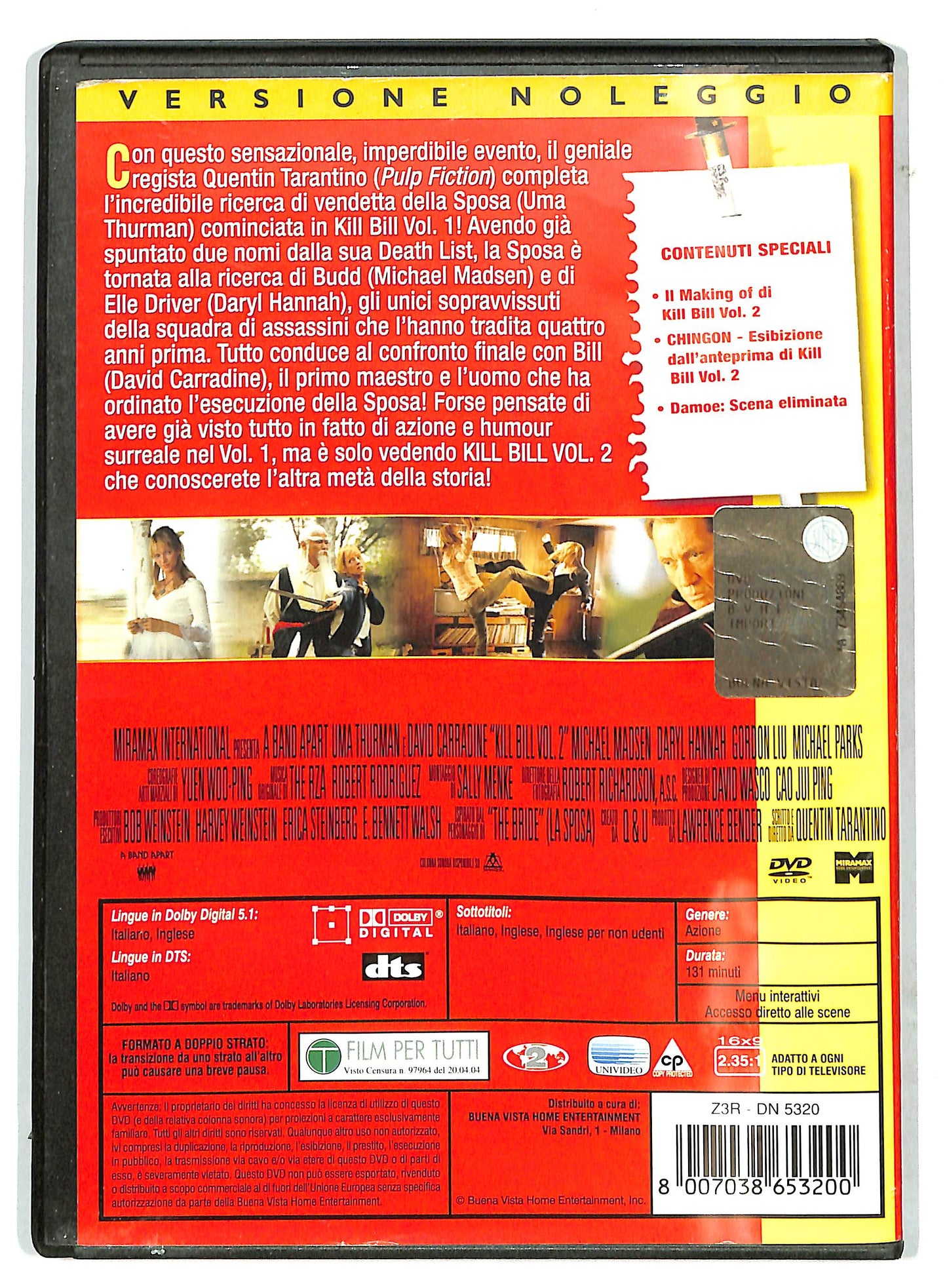 EBOND Kill Bill Volume 2 NOLEGGIO DVD DB810616
