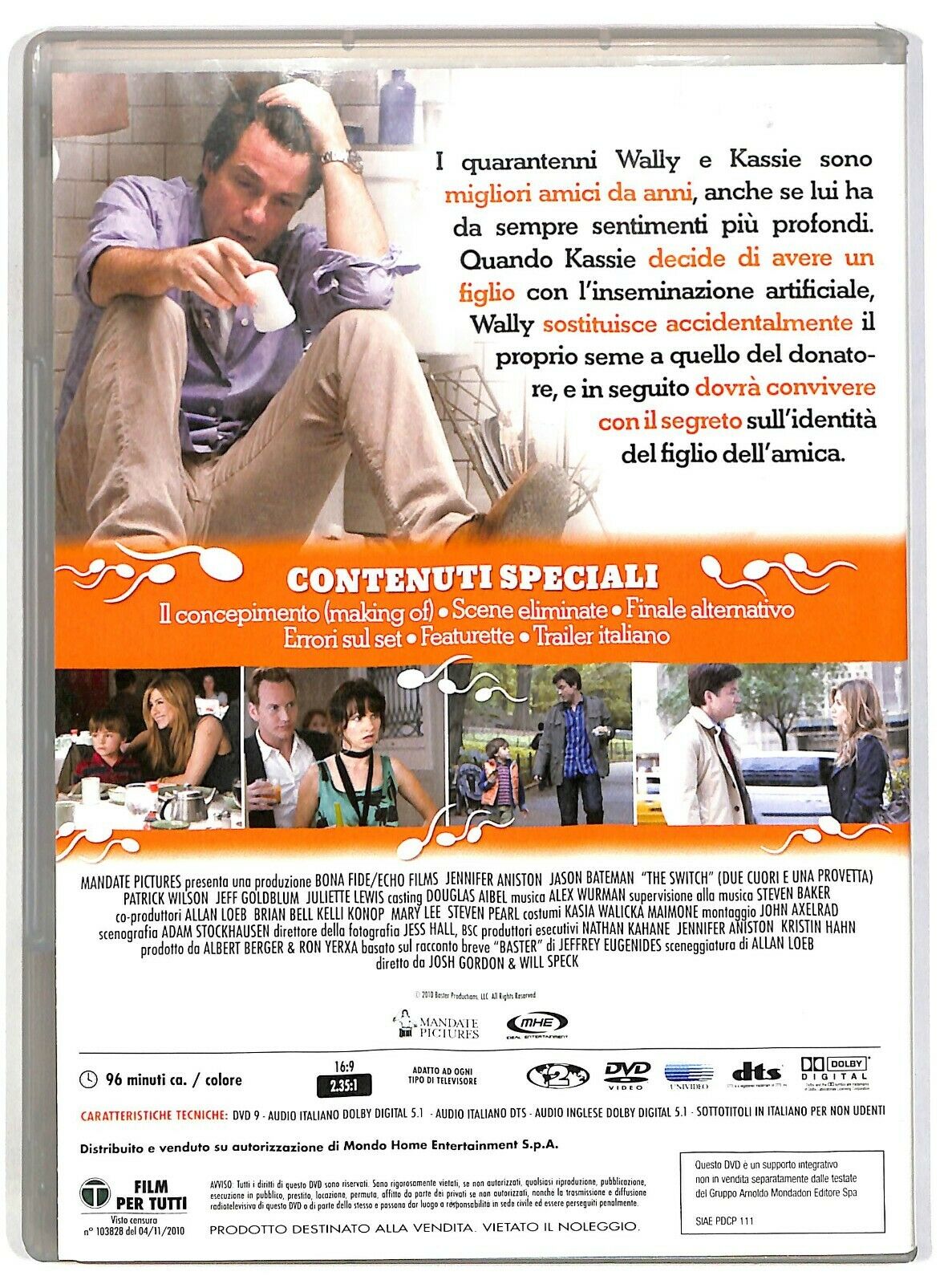 EBOND Due Cuori e Una Provetta Con Jennifer Aniston NOLEGGIO DVD DB810653