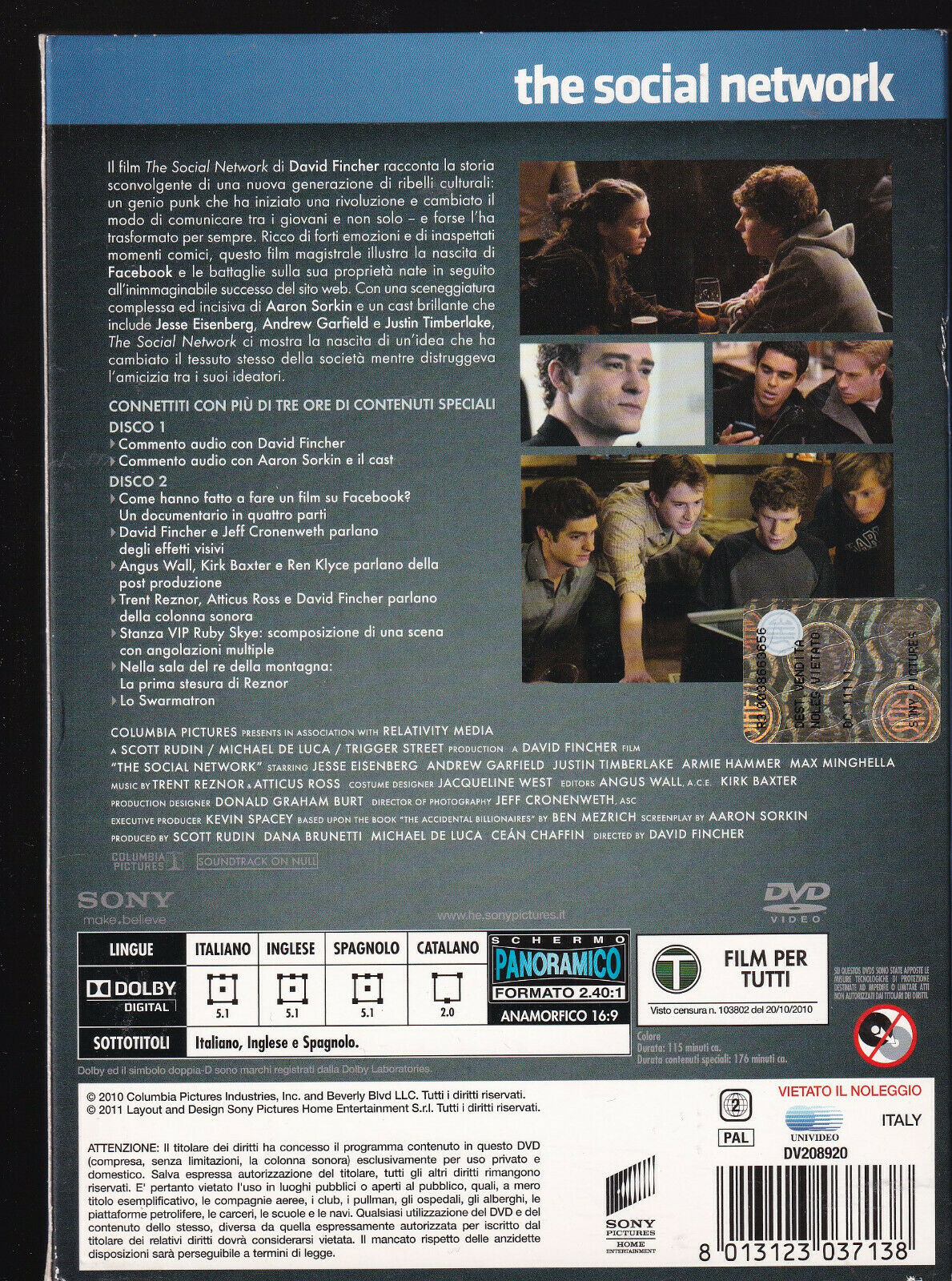 EBOND The Social Network DVD DB810819
