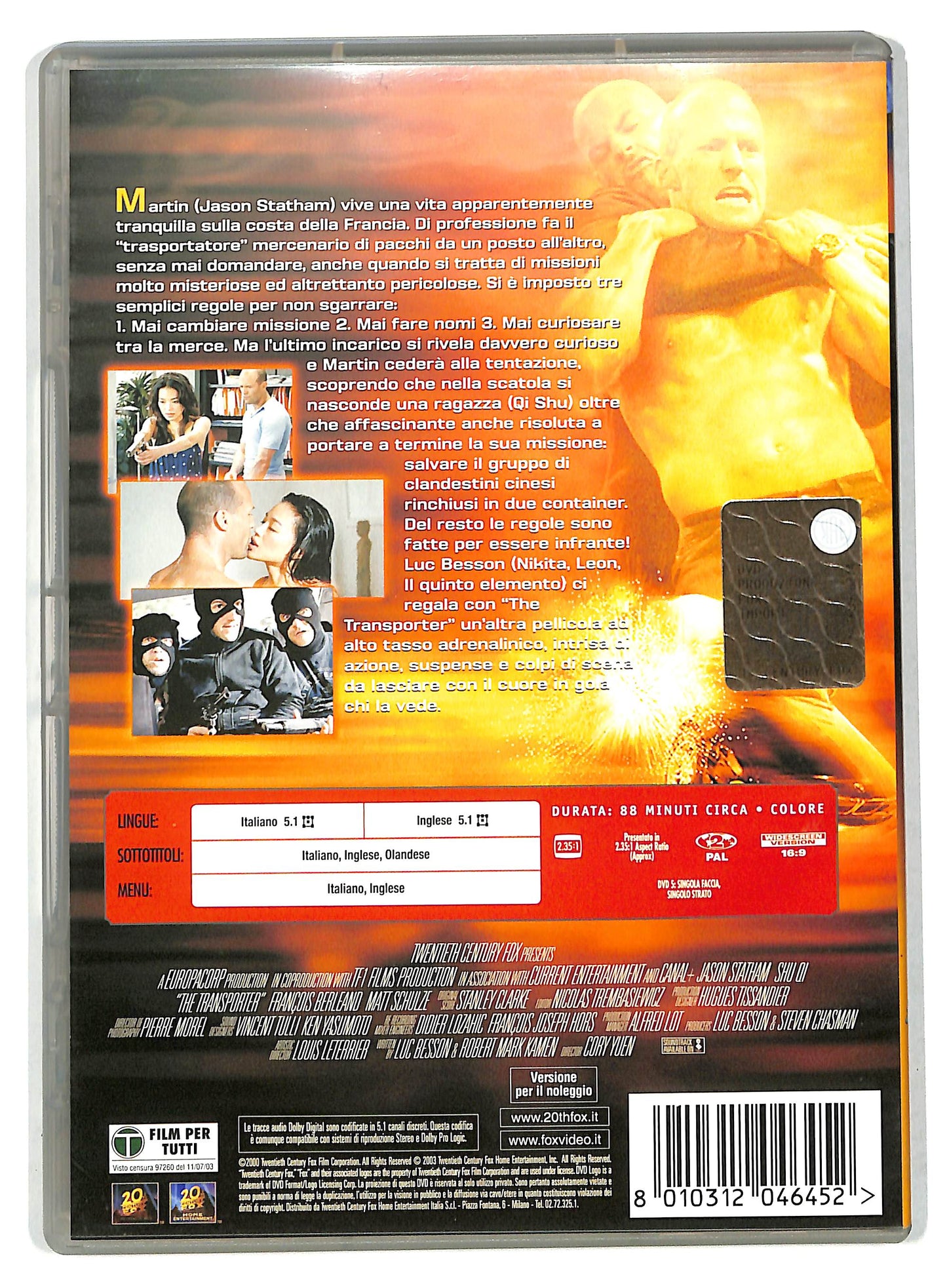 EBOND The Transporter NOLEGGIO DVD DB811141