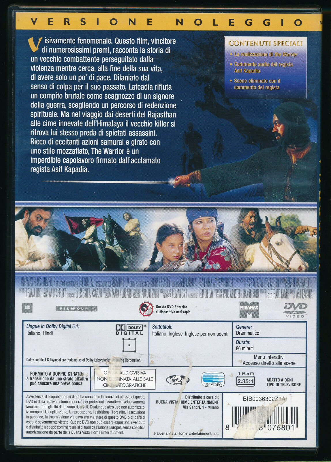 EBOND The Warrior By Asif Kapadia Ex Noleggio DVD DB811167