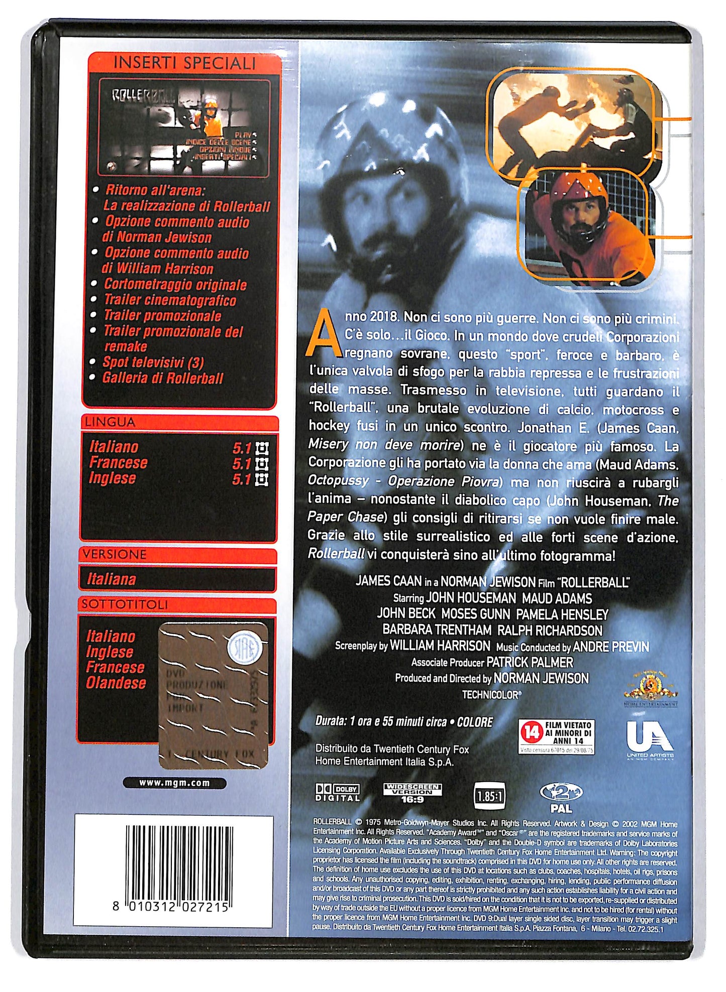EBOND Rollerball EDIZIONE SPECIALE DVD DB811316