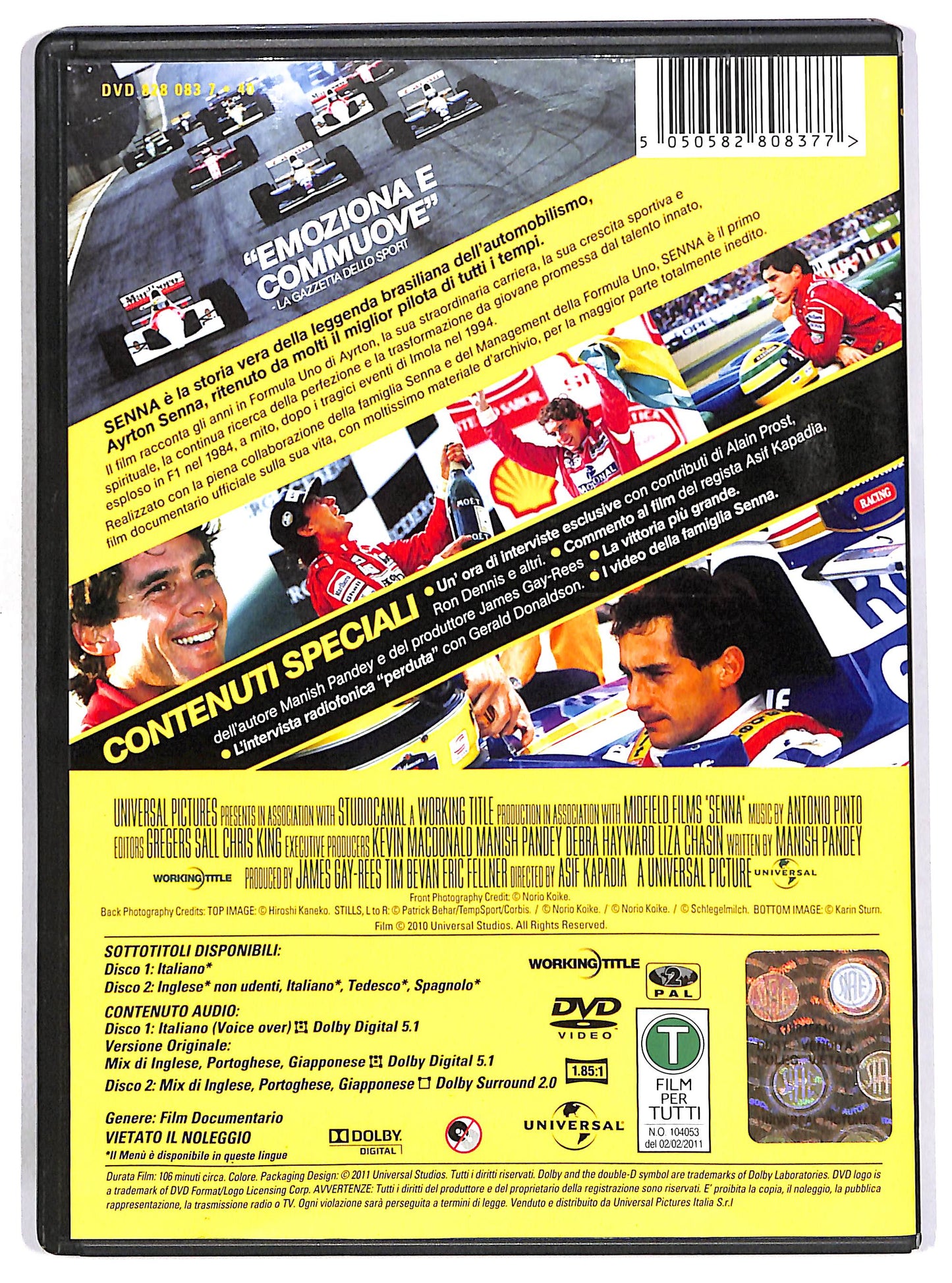 EBOND Senna EDIZIONE SPECIALE DVD DB811346