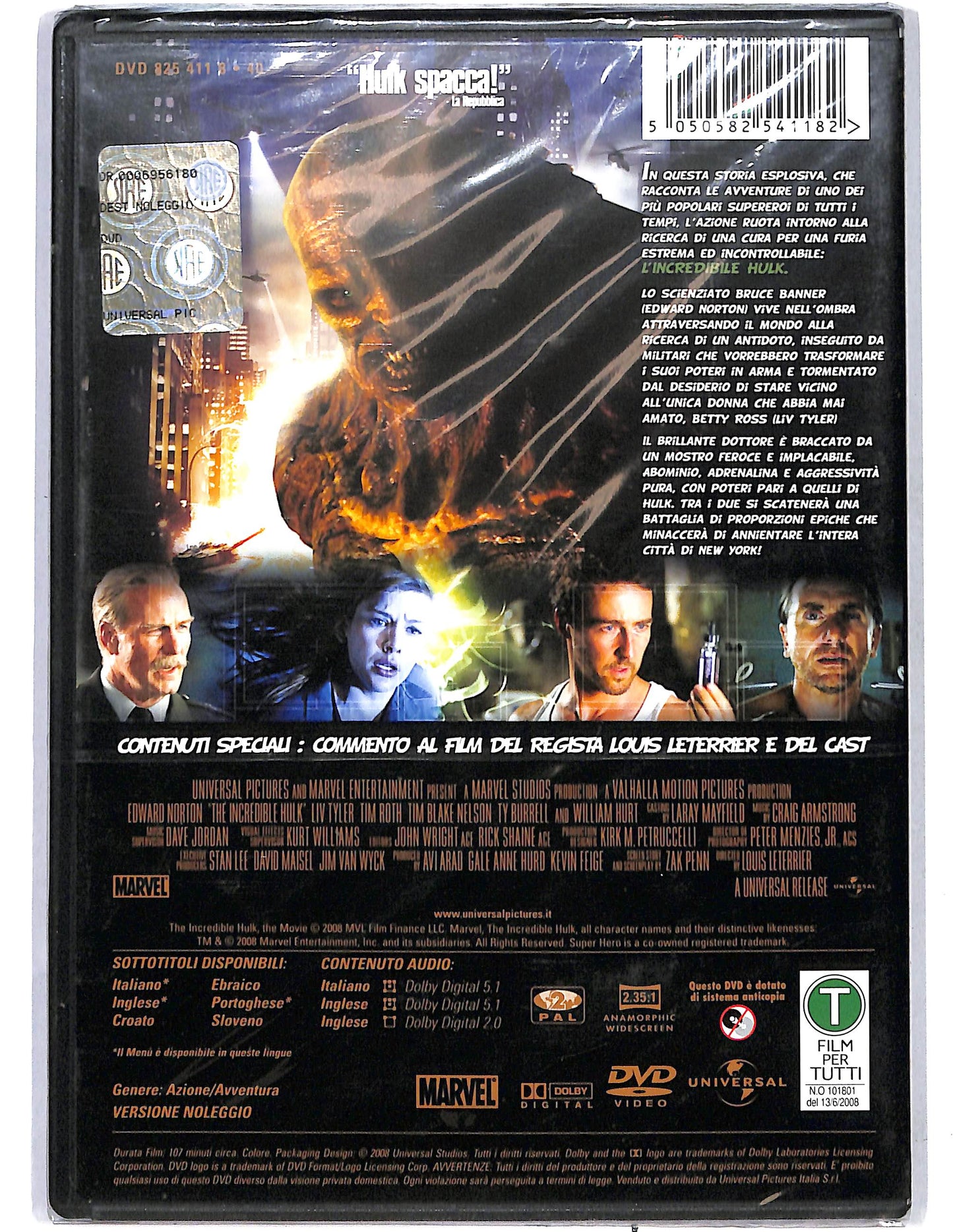 EBOND L'incredibile Hulk NOLEGGIO DVD DB811529