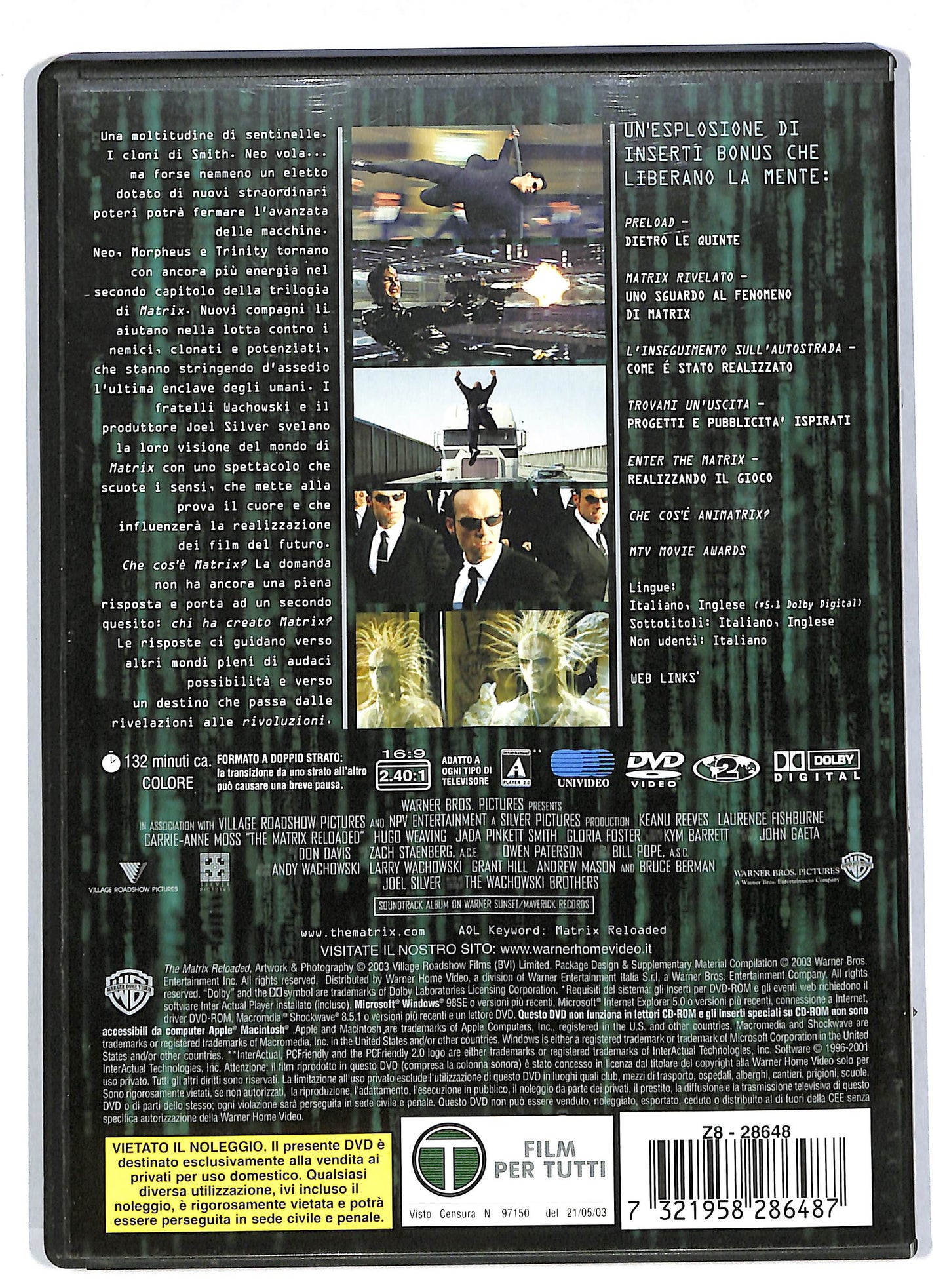 EBOND Matrix reloaded DVD DB811923