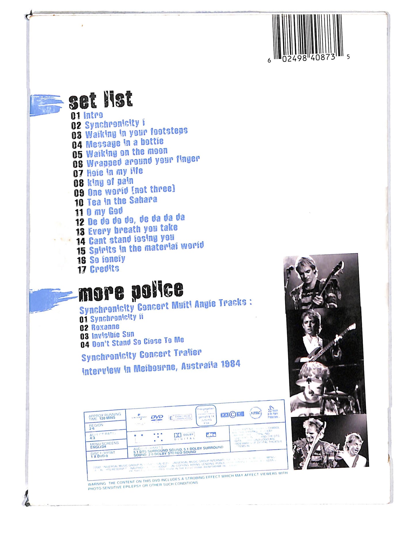 EBOND The Police - Synchronicity Concert DVD DB811959