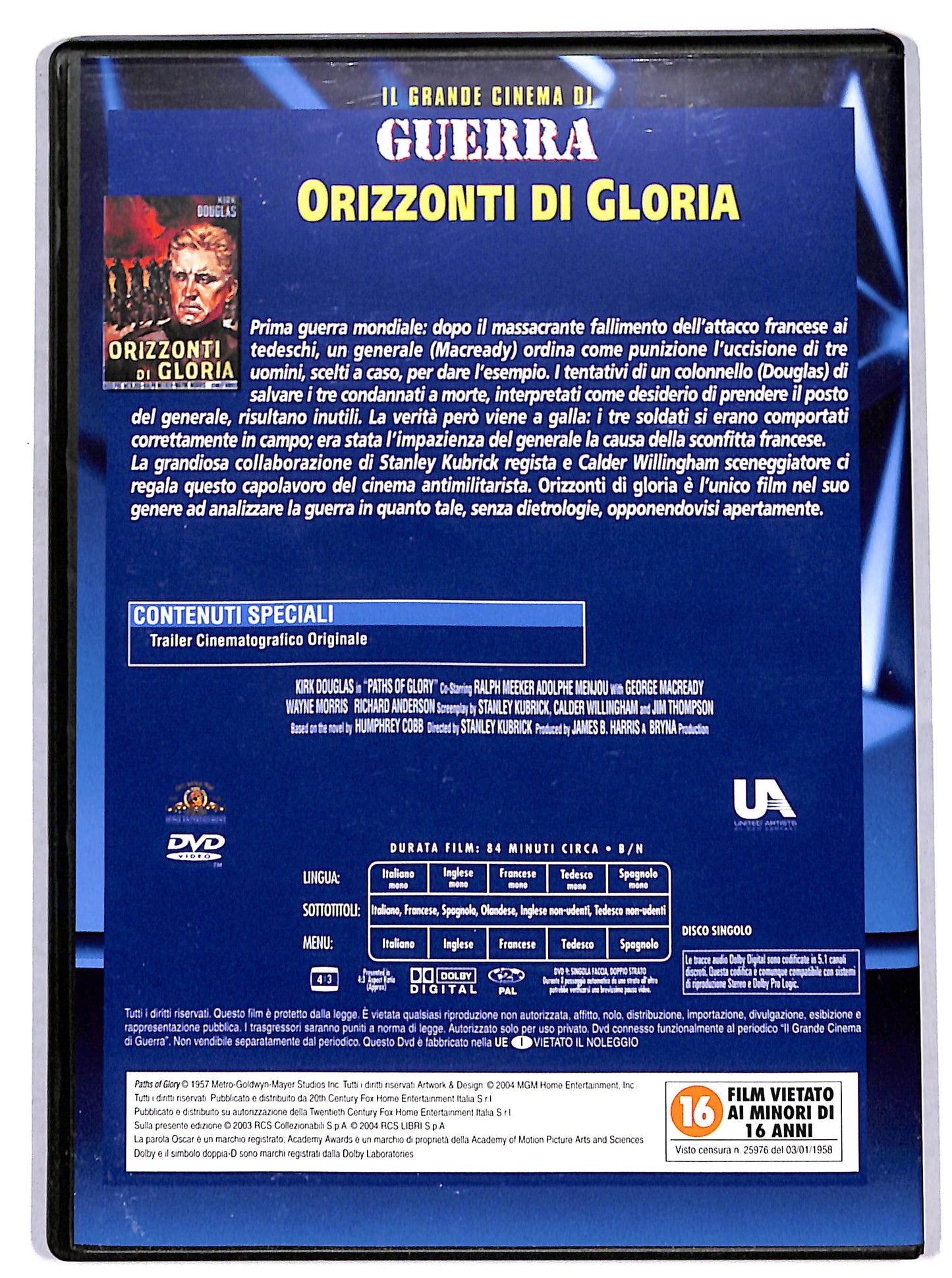EBOND Orizzonti di gloria EDITORIALE DVD DB812348