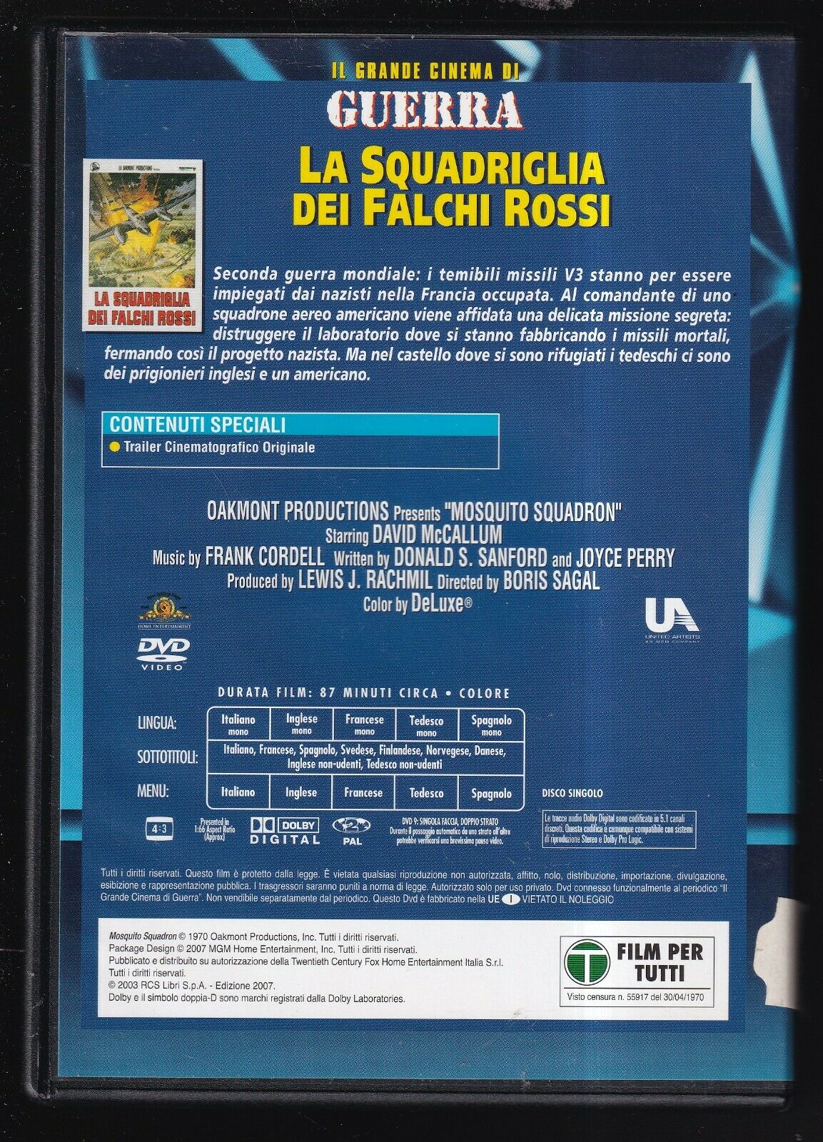 EBOND La Squadriglia Dei Falchi Rossi-cinema Di Guerra Editoriale DVD DB812353