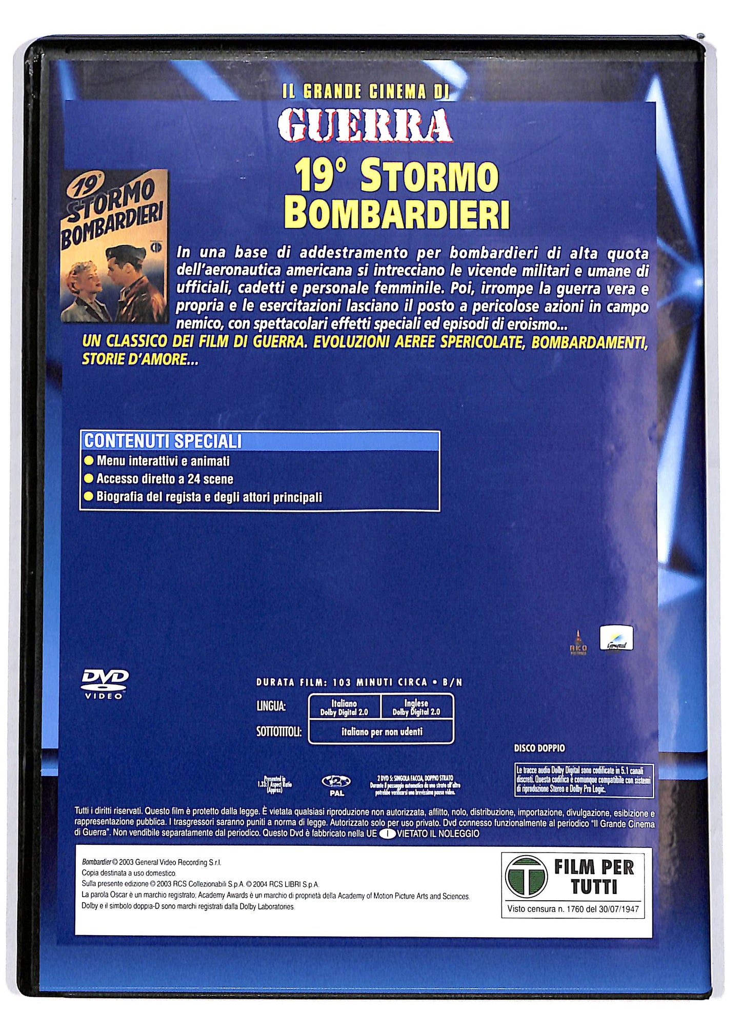 EBOND 19° Stormo Bombardieri EDITORIALE DVD DB812362