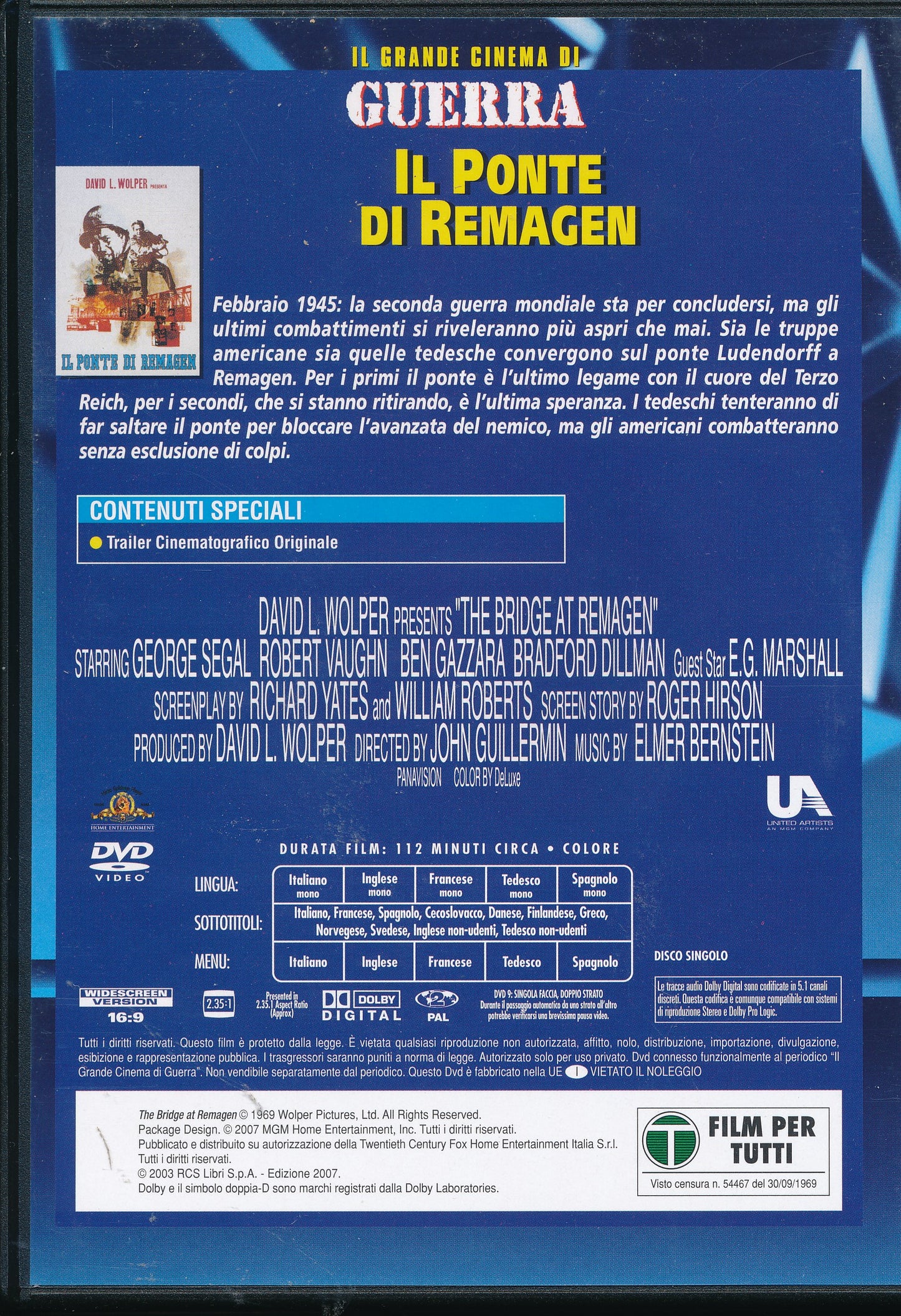 EBOND Il Ponte Di Remagen Il Grande Cinema di Guerra DVD DB812363