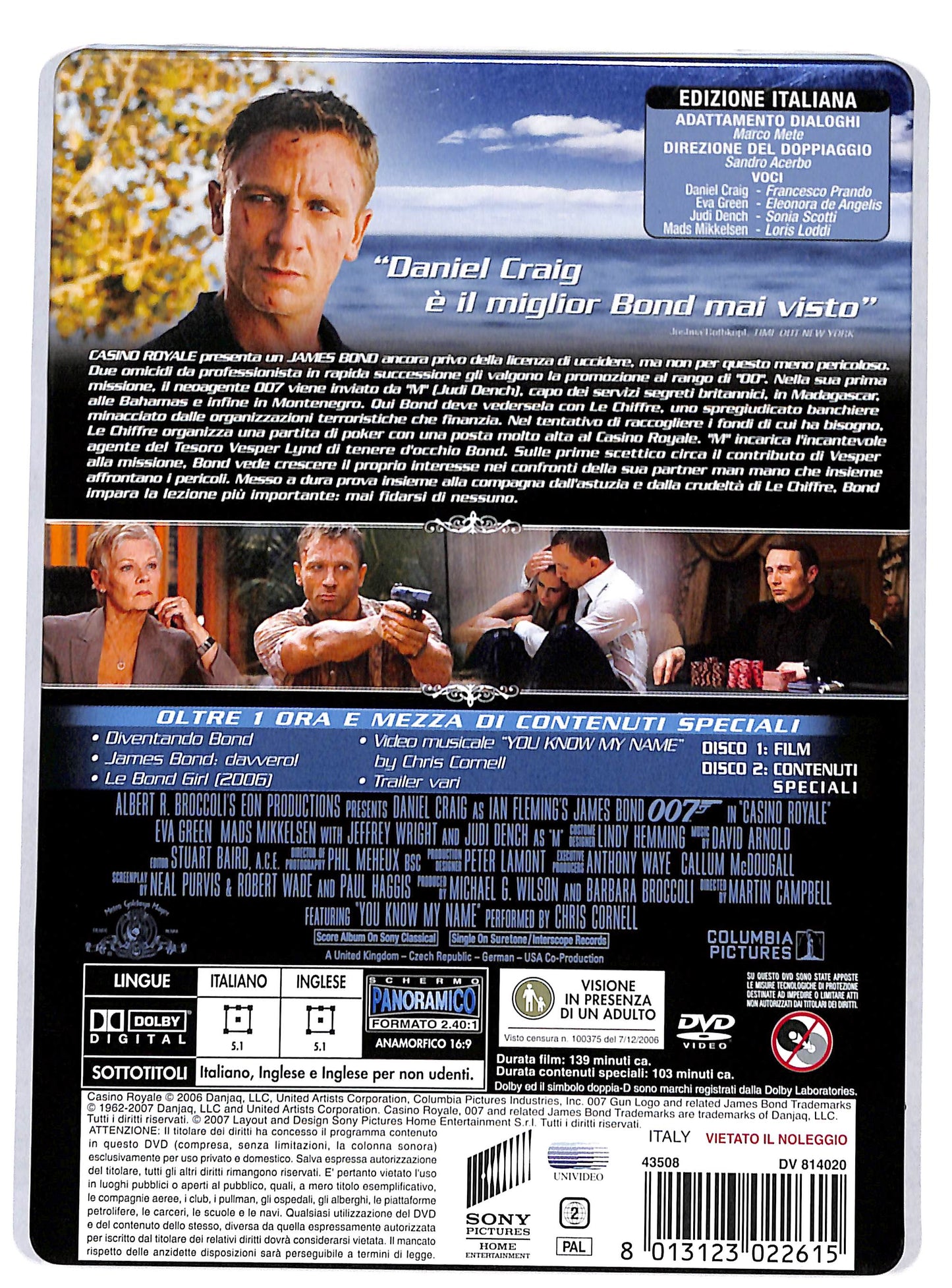 EBOND 007 Casino Royale Steelbook Edizione 2 Dischi DVD DB812707