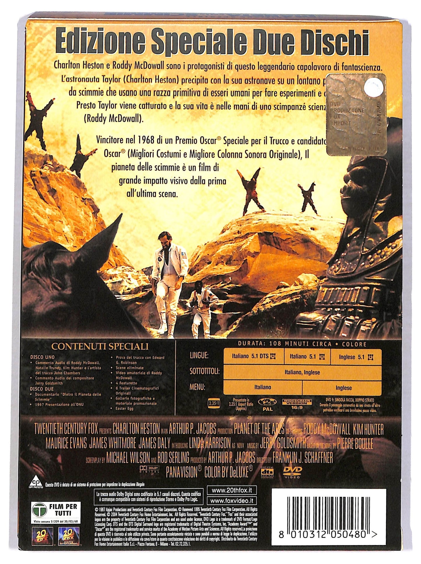 EBOND Il Pianeta Delle Scimmie EDizione Speciale Due Dischi DVD DB812717