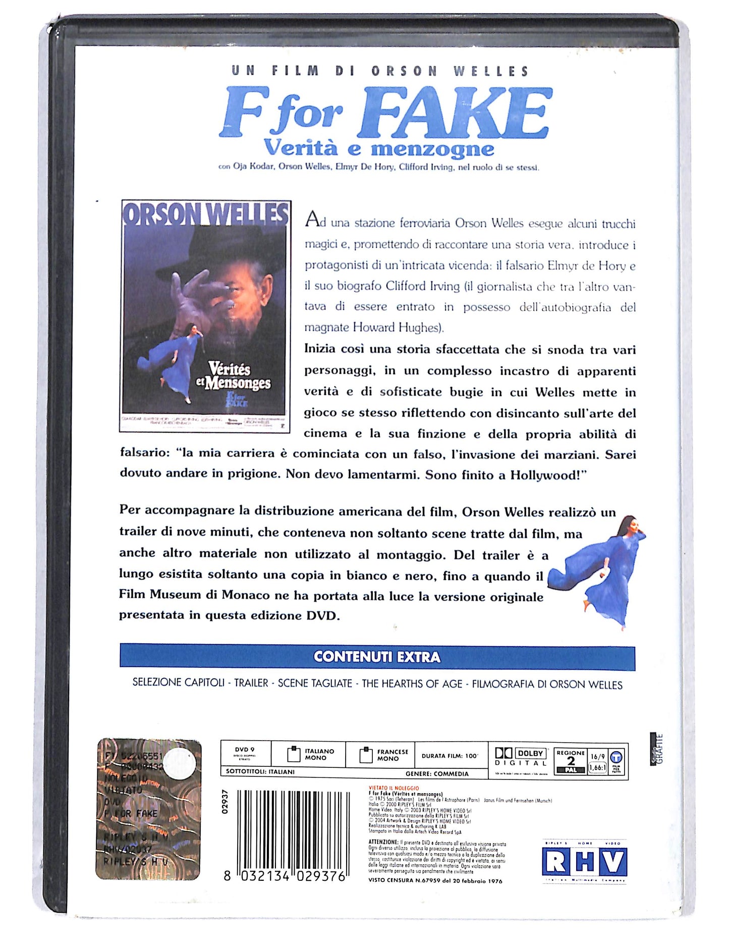 EBOND F For Fake-Verita' E Menzogne DVD DB812723