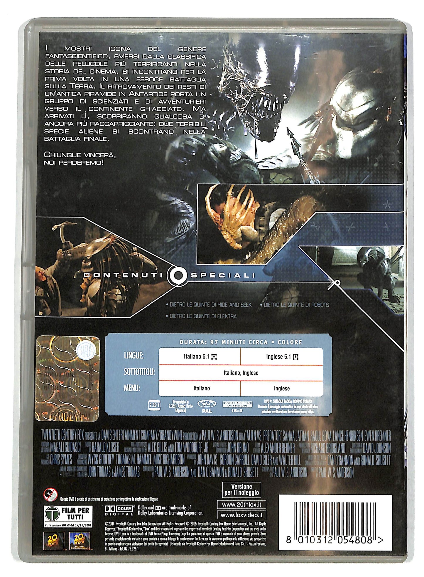 EBOND Alien vs. Predator NOLEGGIO DVD DB812750
