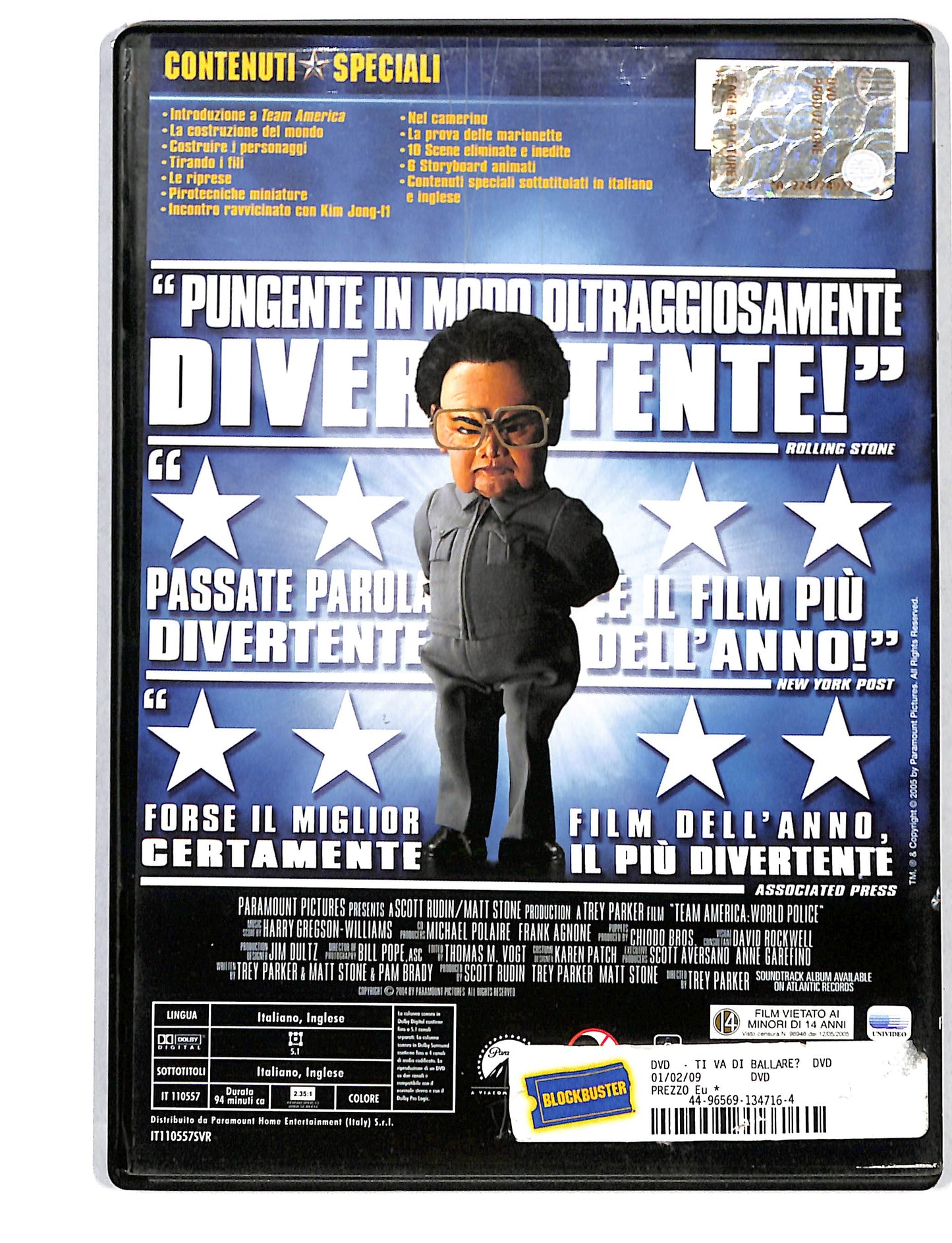 EBOND Team America - World polic NOLEGGIO DVD DB812752
