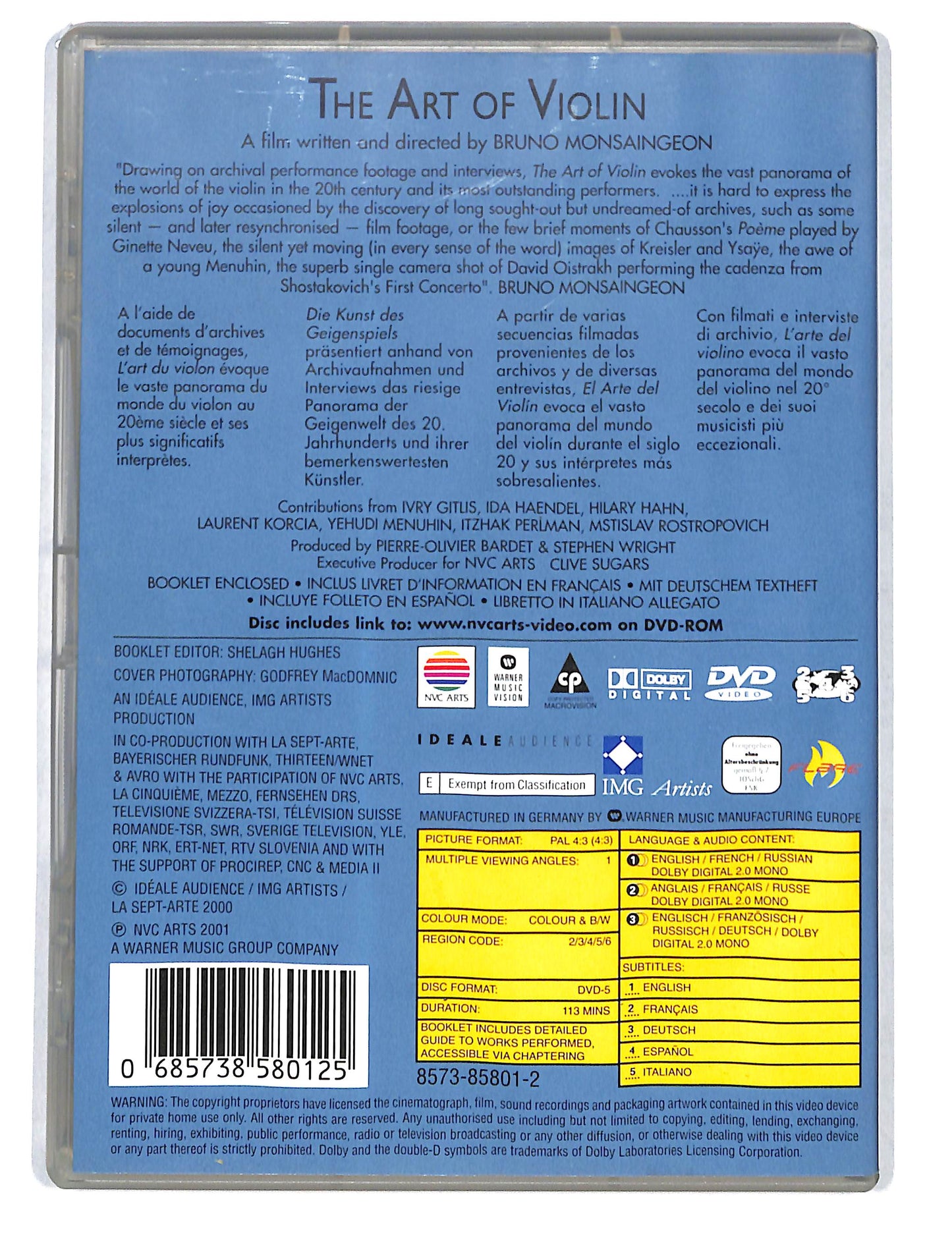 EBOND The Art of Violin DVD DB812904