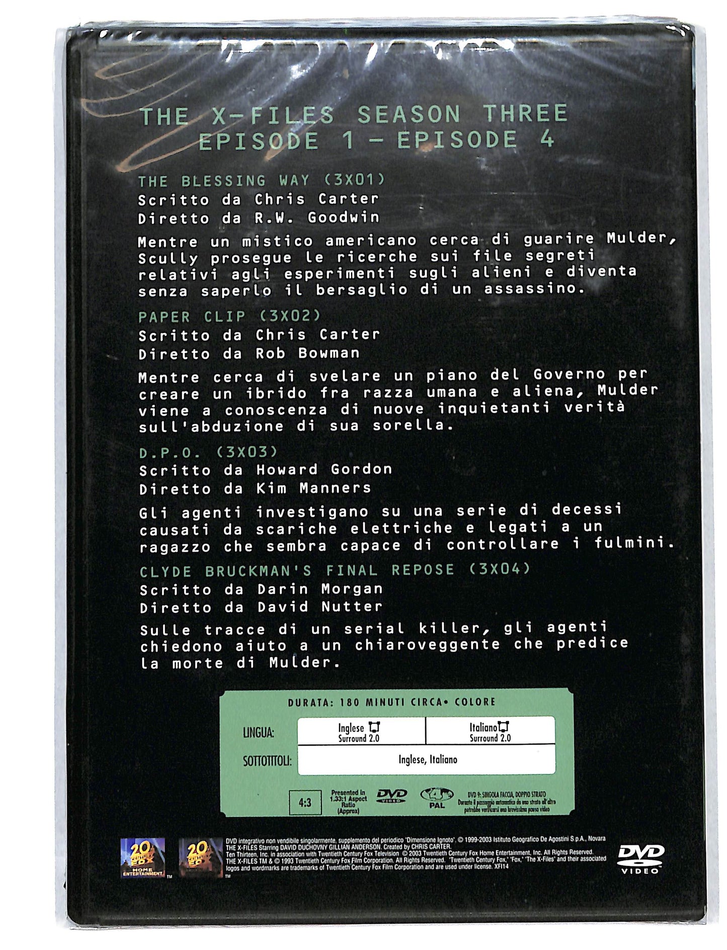 EBOND The X Files collection season three vol.1 EDITORIALE DVD DB812912