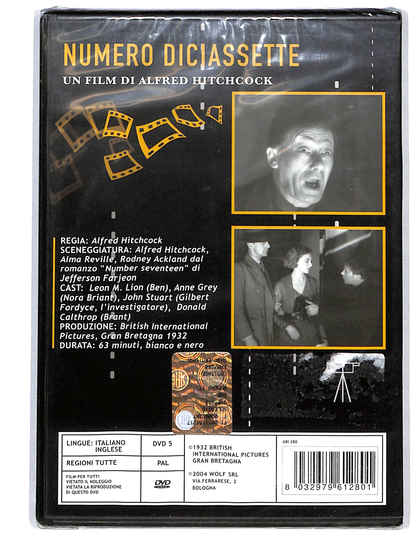 EBOND Hitchcock - numero diciassette DVD DB812920