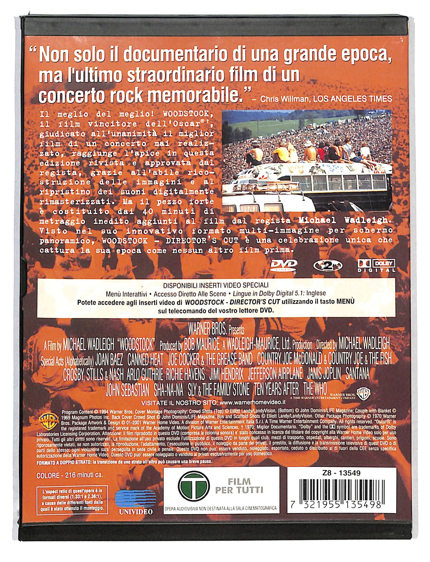 EBOND Woodstock - Director's Cut SNAPPER NOLEGGIO DVD DB813113