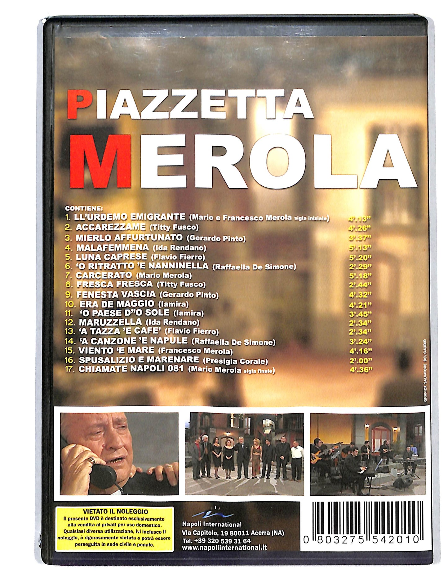 EBOND Mario Merola Piazzetta merola DVD DB813853