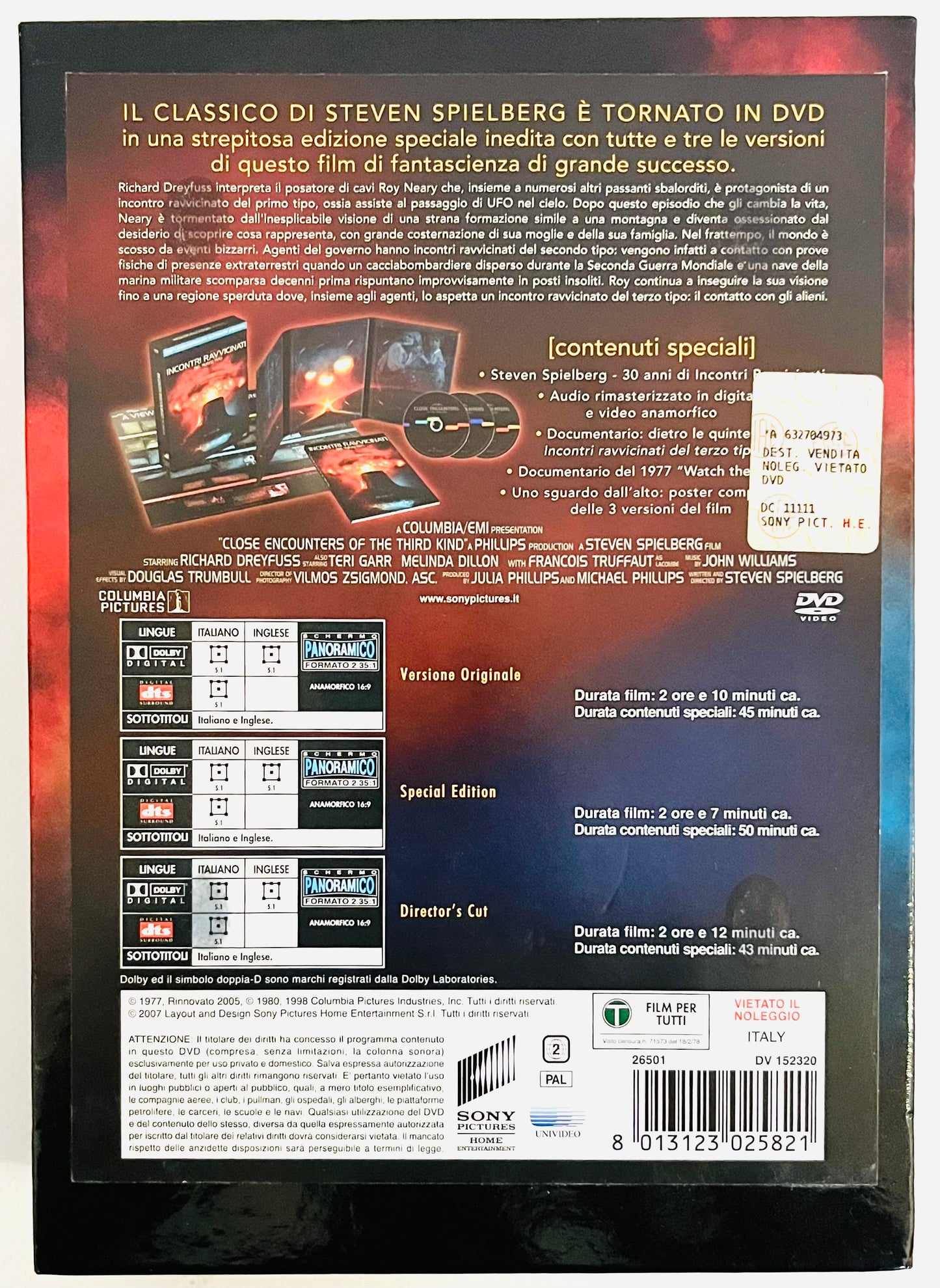 EBOND Incontri Ravvicinati Del Terzo Tipo (anniversary Ultimate) DVD DB814309