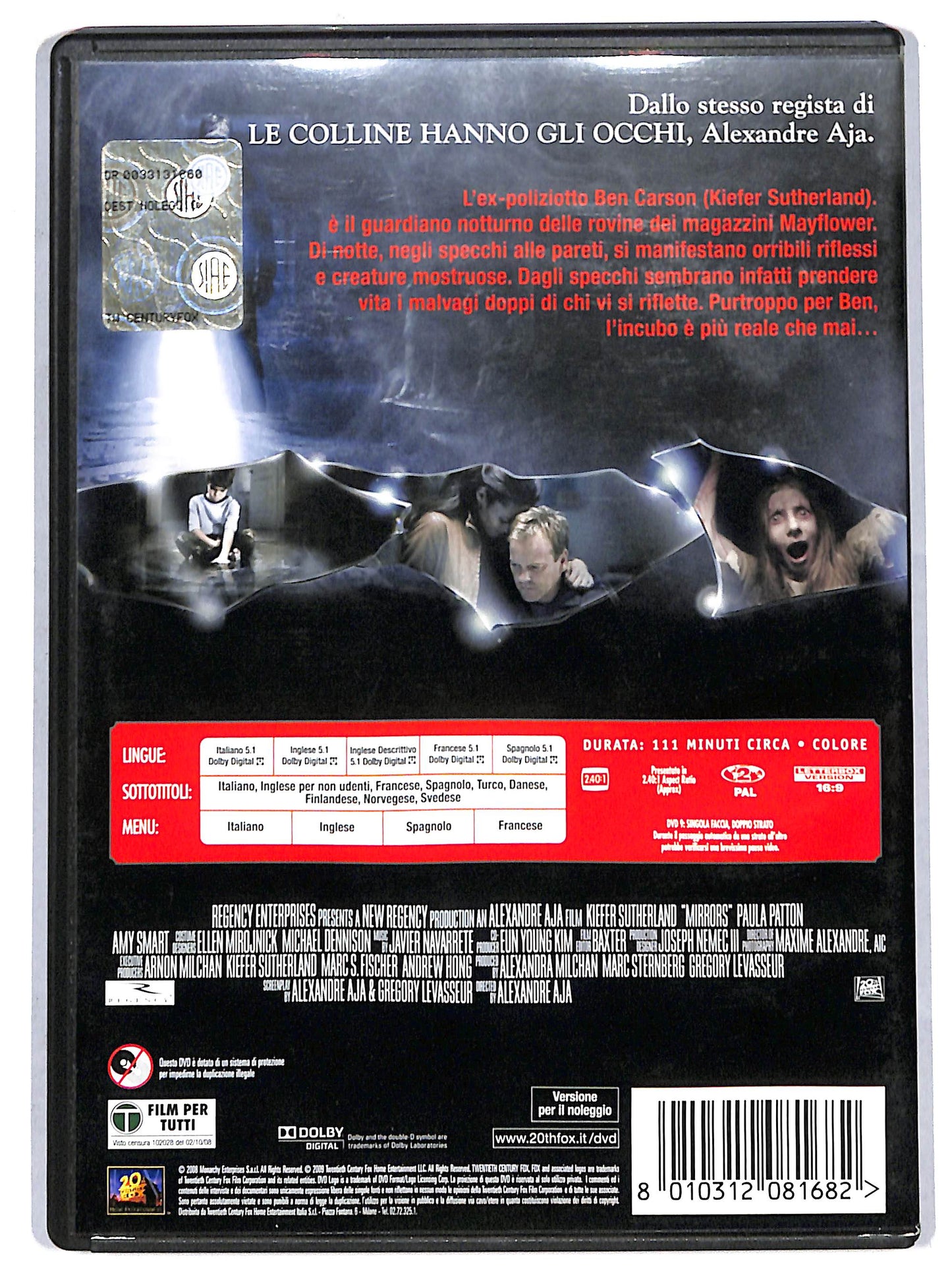 EBOND Riflessi Di Paura Ex Noleggio NOLEGGIO DVD DB814317