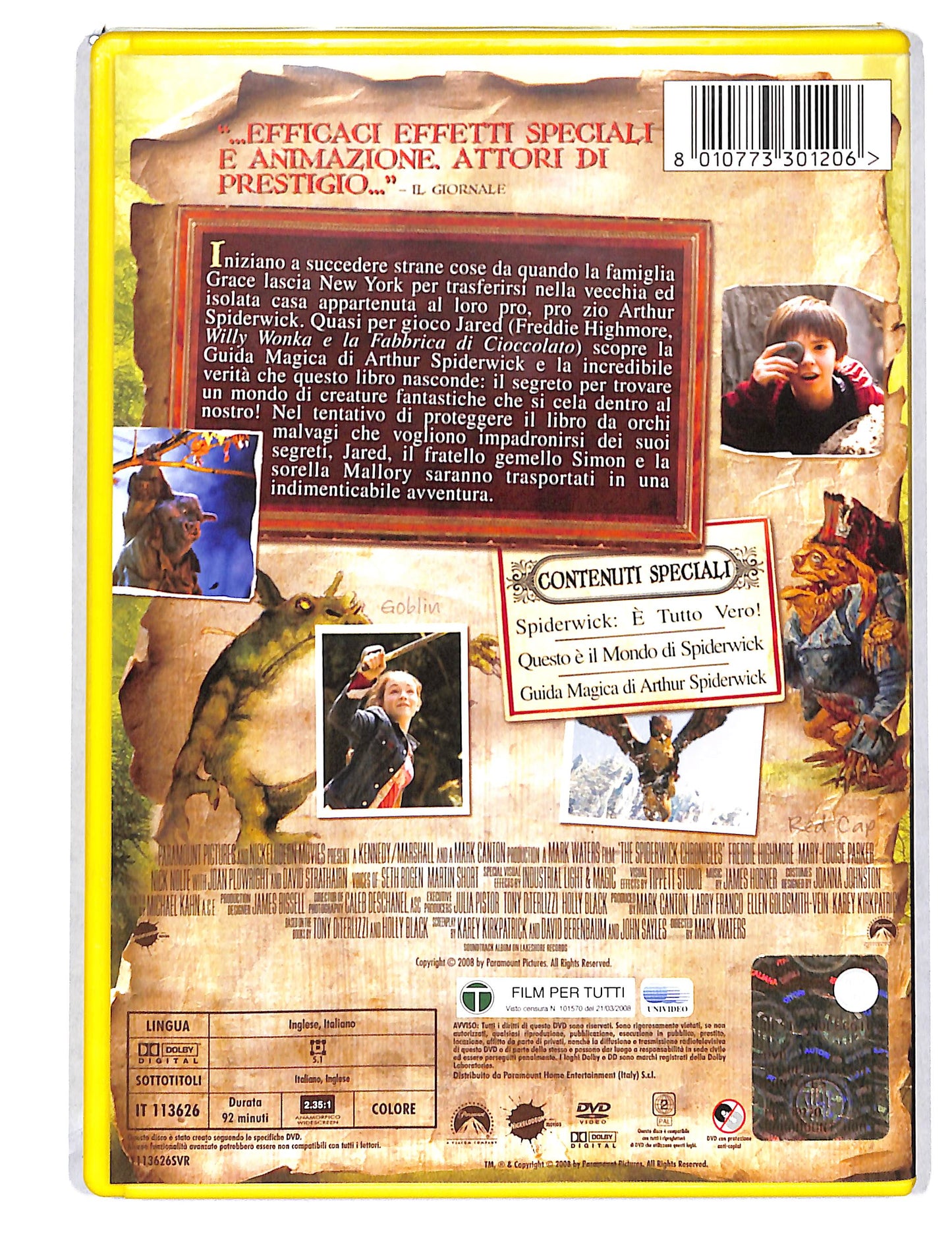 EBOND Spiderwick le cronache NOLEGGIO DVD DB814326