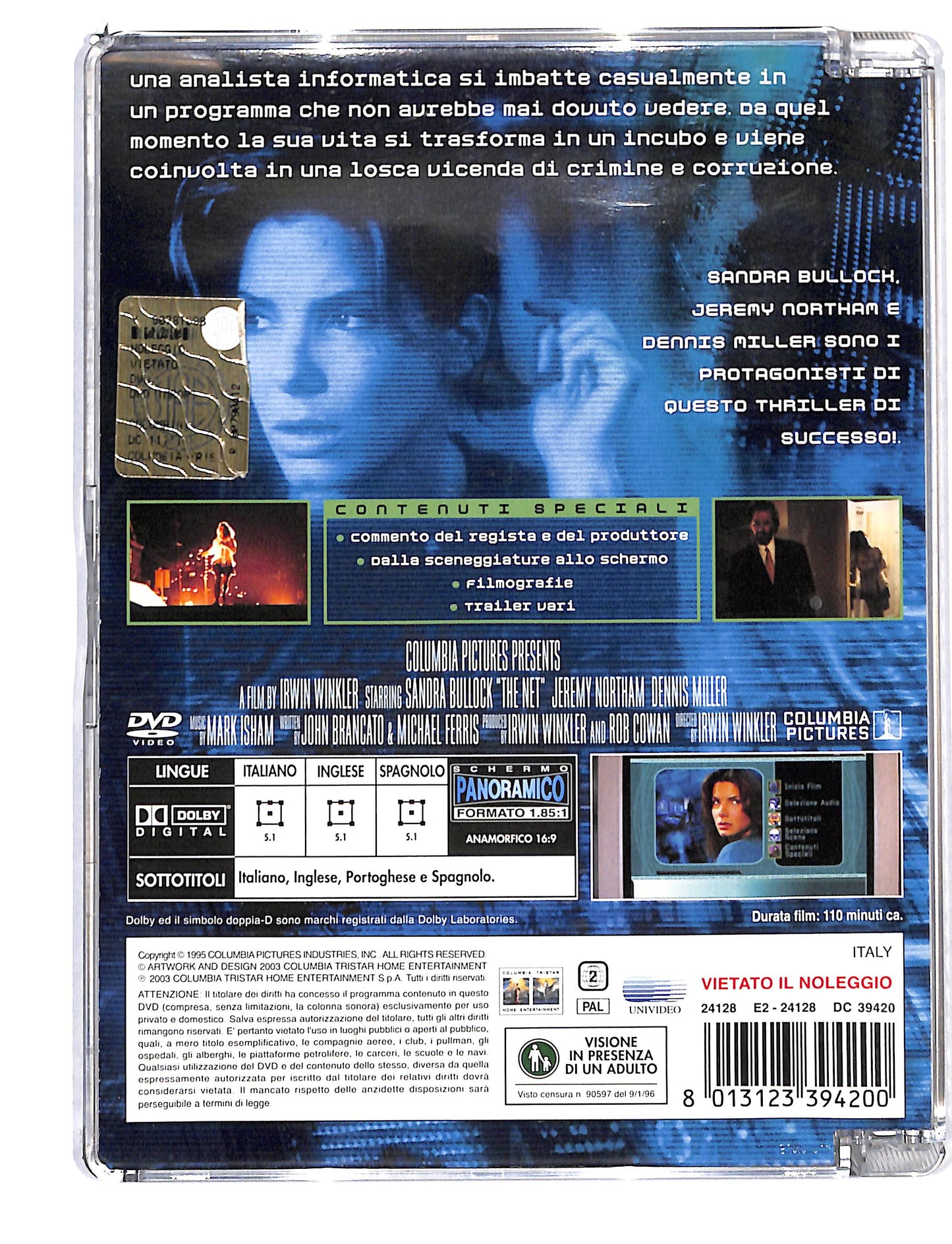 EBOND The Net - Intrappolata Nella Rete SJB DVD DB814328