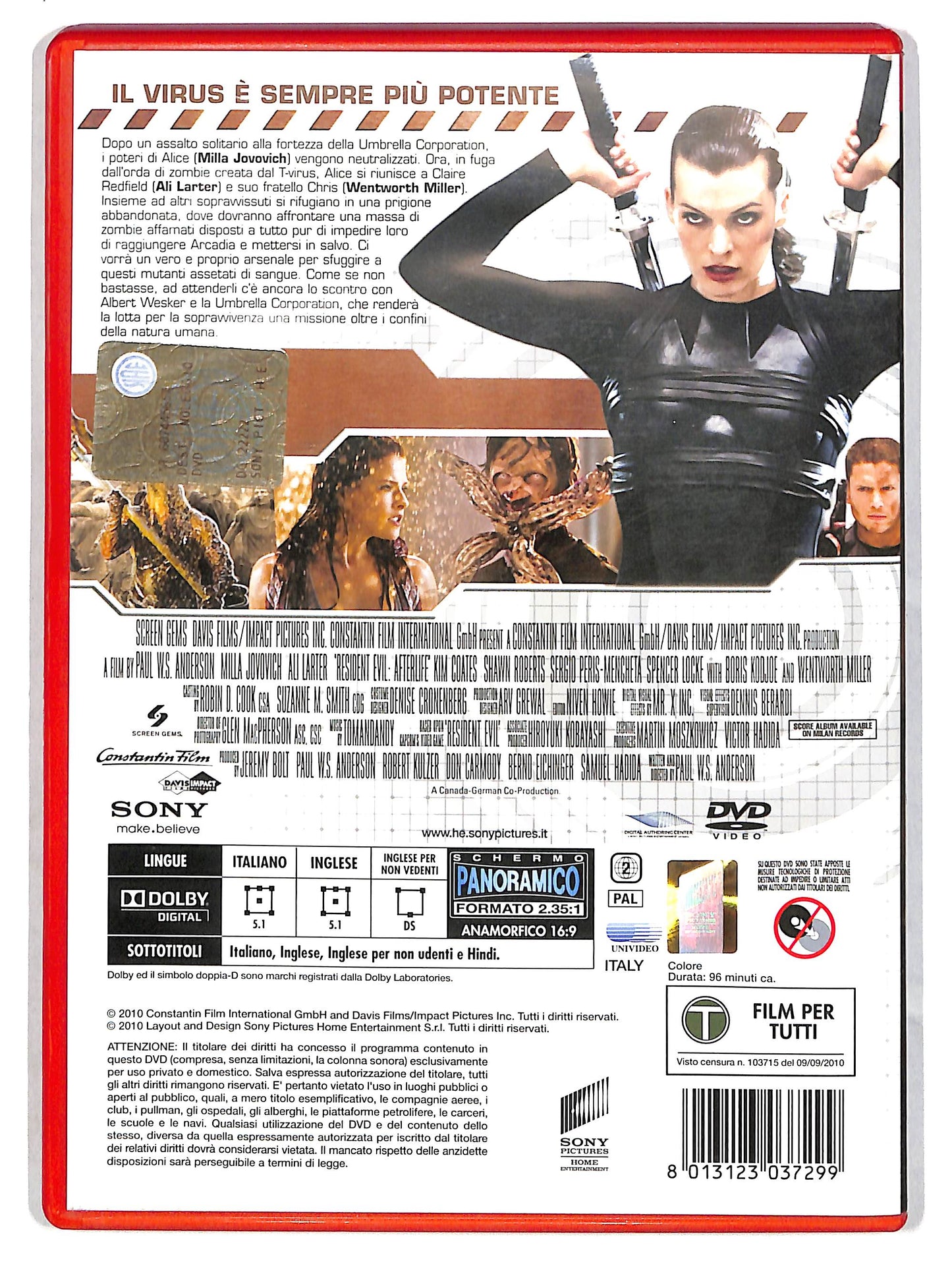 EBOND Resident Evil: Afterlife Noleggio DVD DB814354
