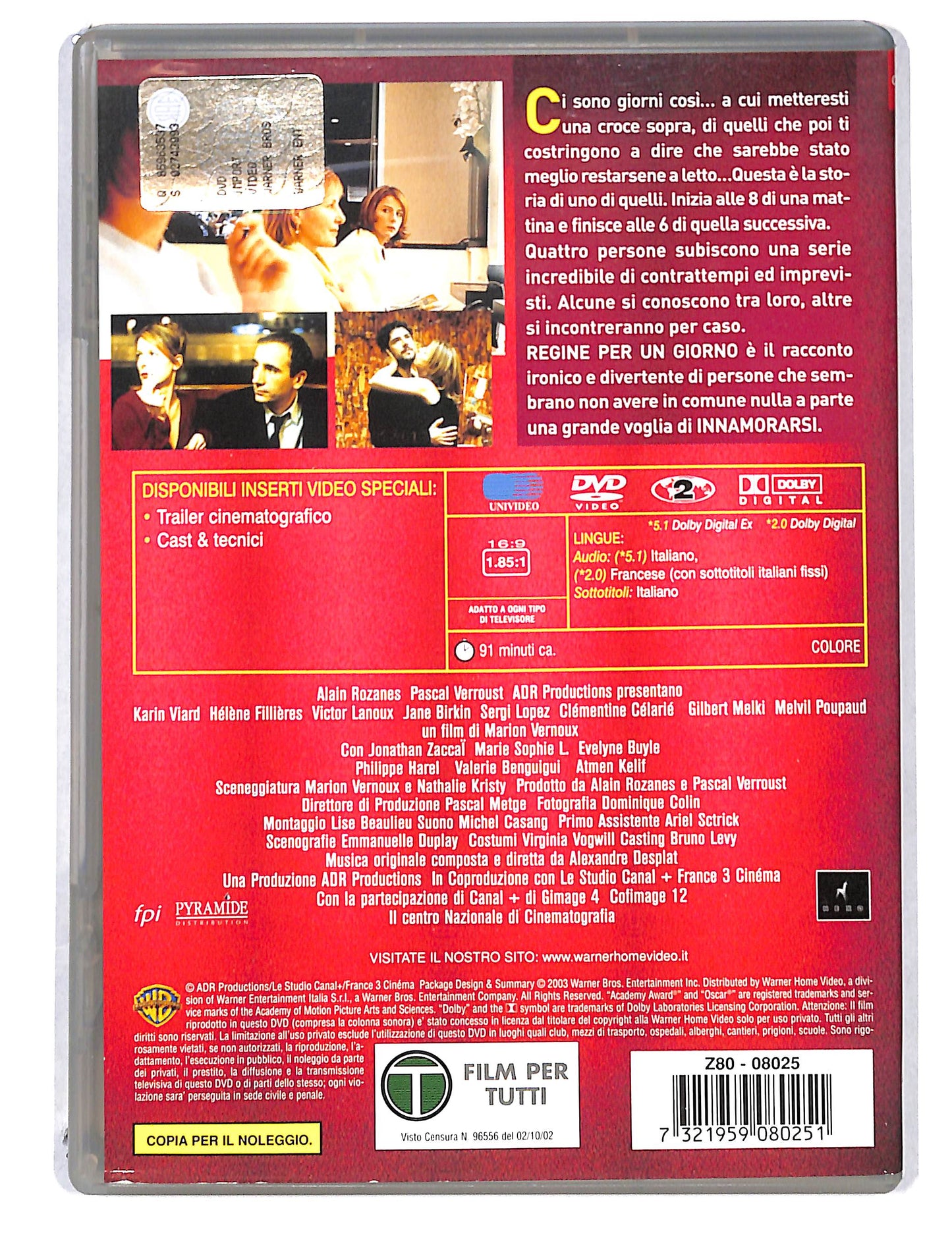 EBOND Regine per un giorno NOLEGGIO DVD DB814359