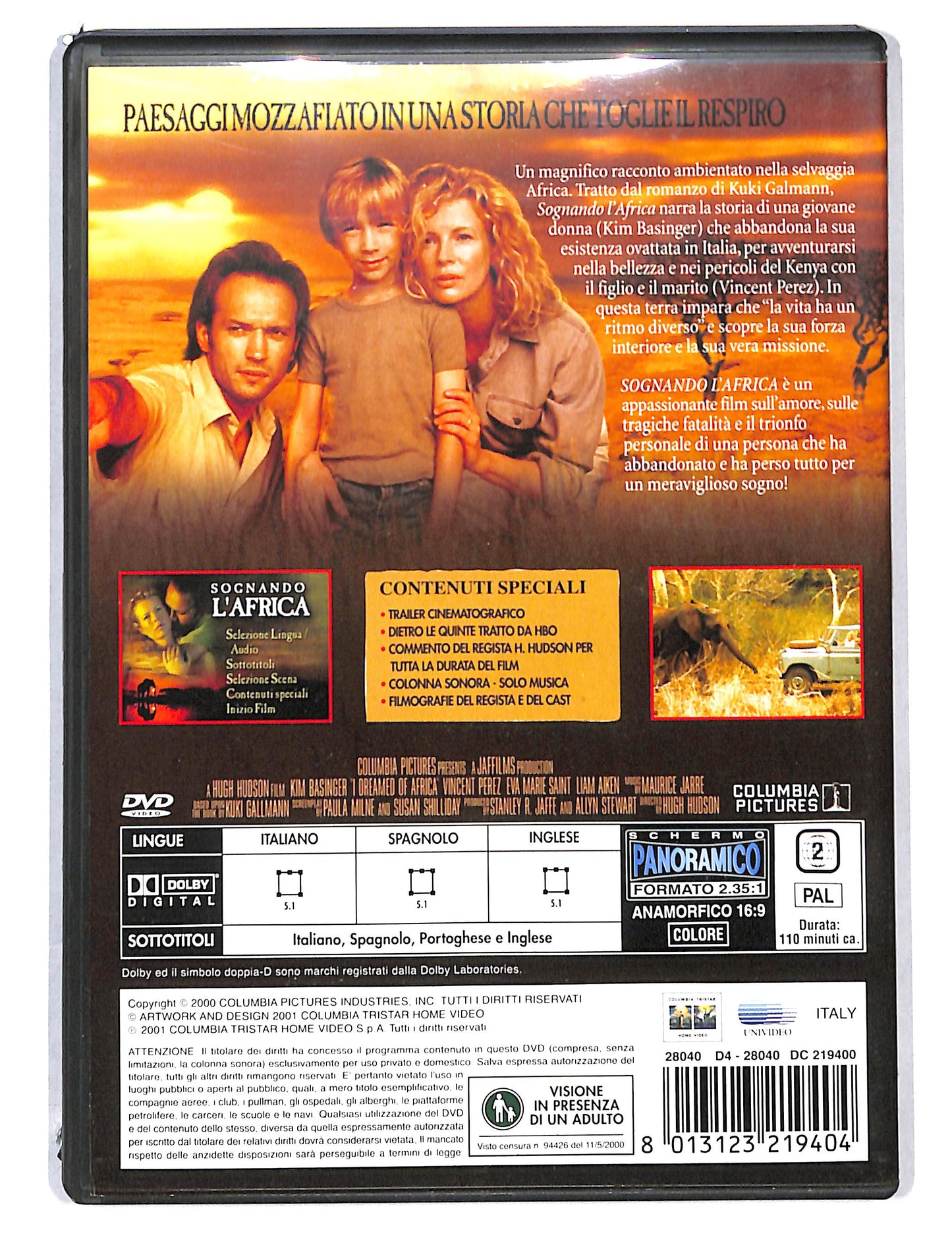 EBOND Sognando l'Africa NOLEGGIO DVD DB814408
