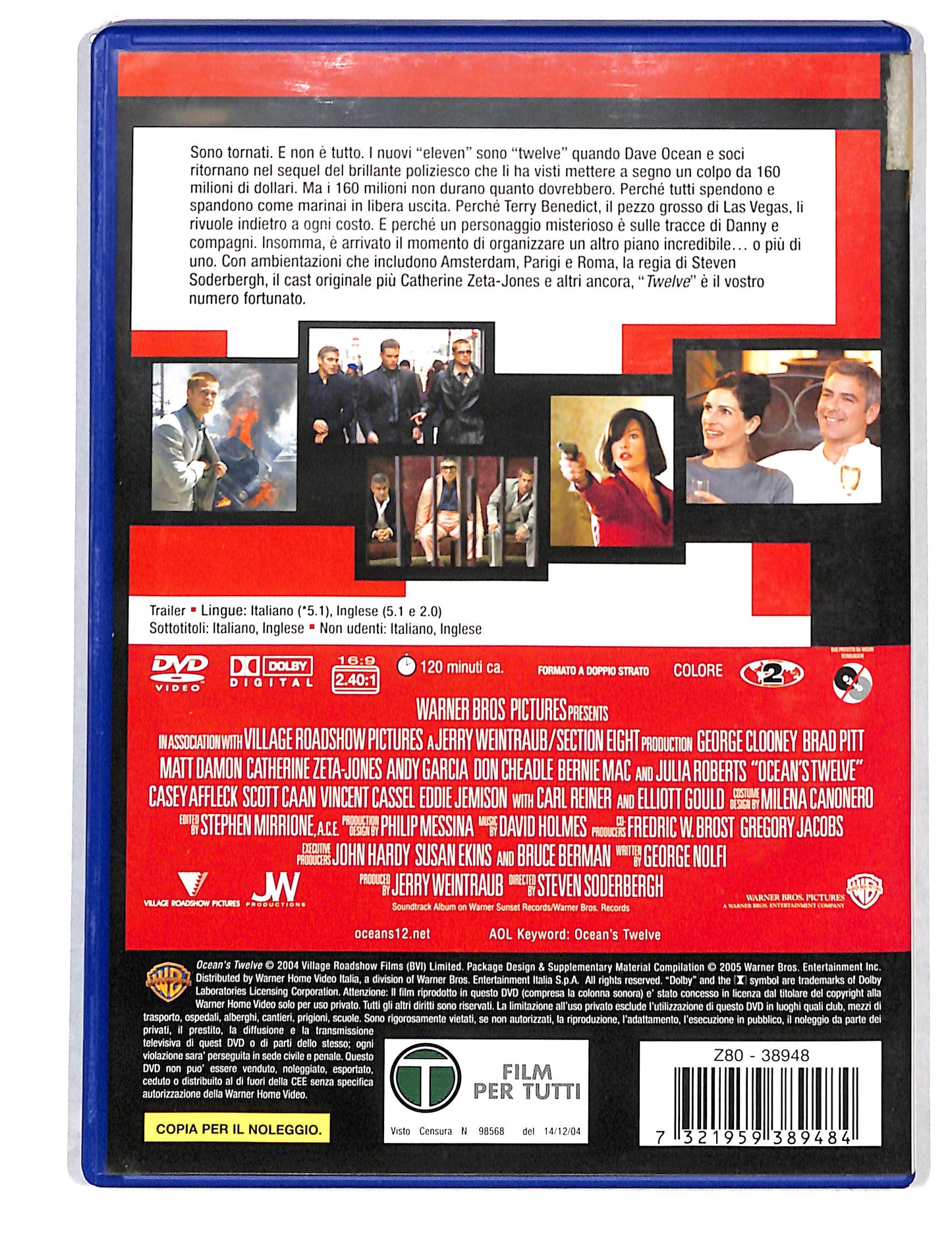 EBOND Ocean's Twelve NOLEGGIO DVD DB814430