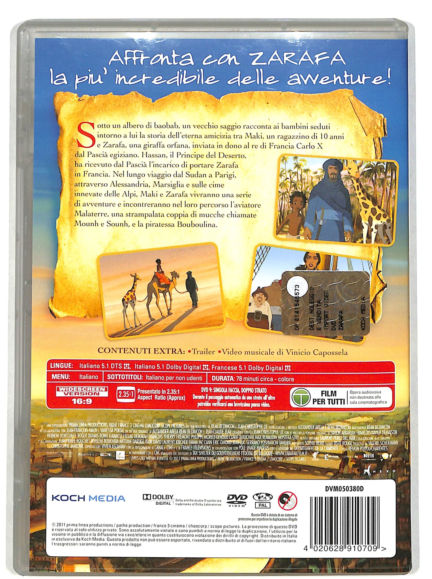 EBOND Le Avventure di Zarafa - Giraffa Giramondo NOLEGGIO DVD DB814620