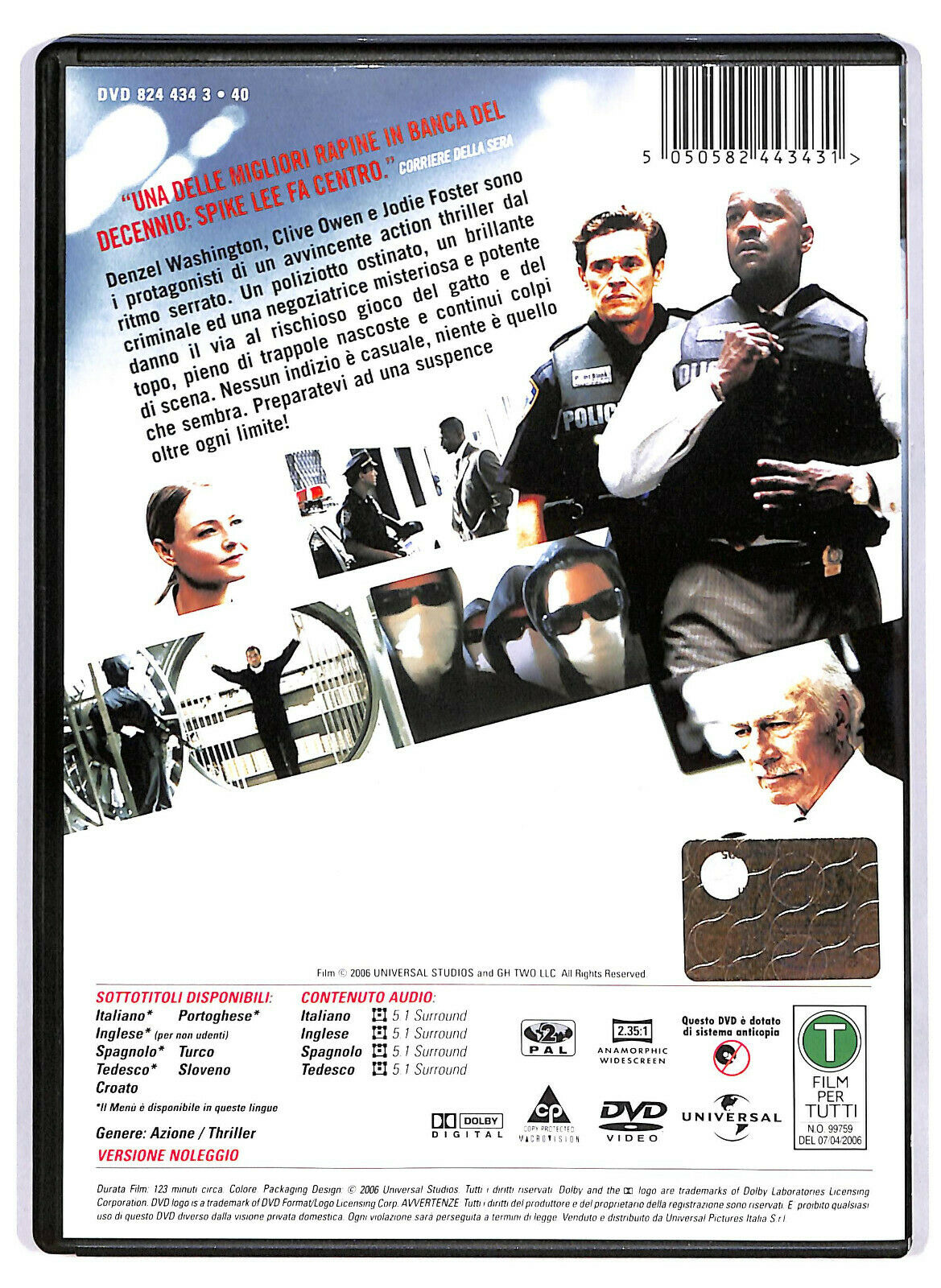 EBOND Inside Man Ex Noleggio DVD DB814628