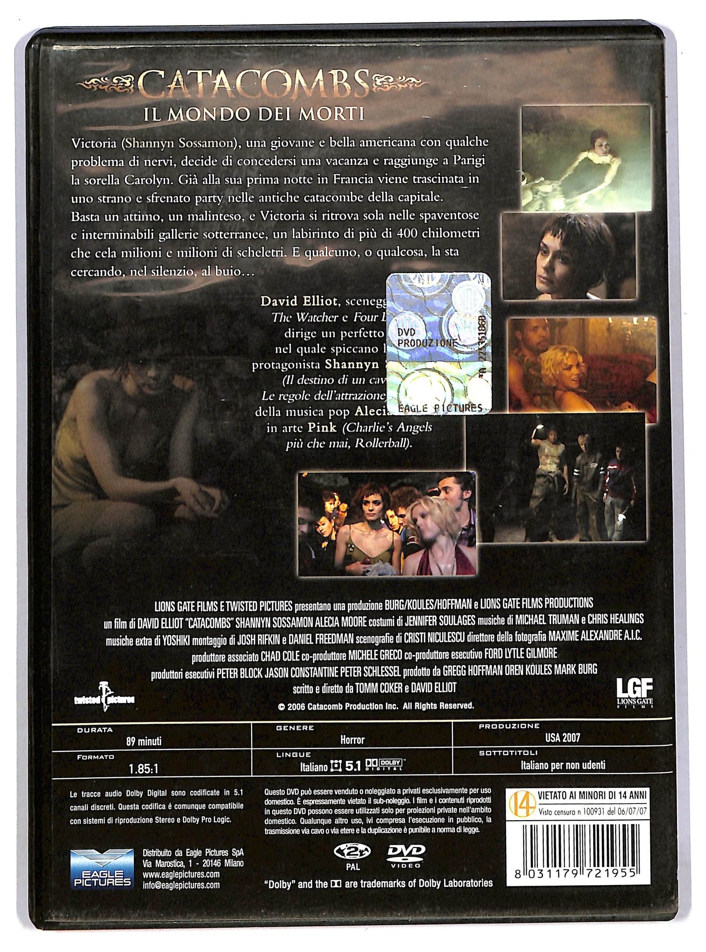 EBOND Catacombs - il mondo dei morti NOLEGGIO DVD DB814715