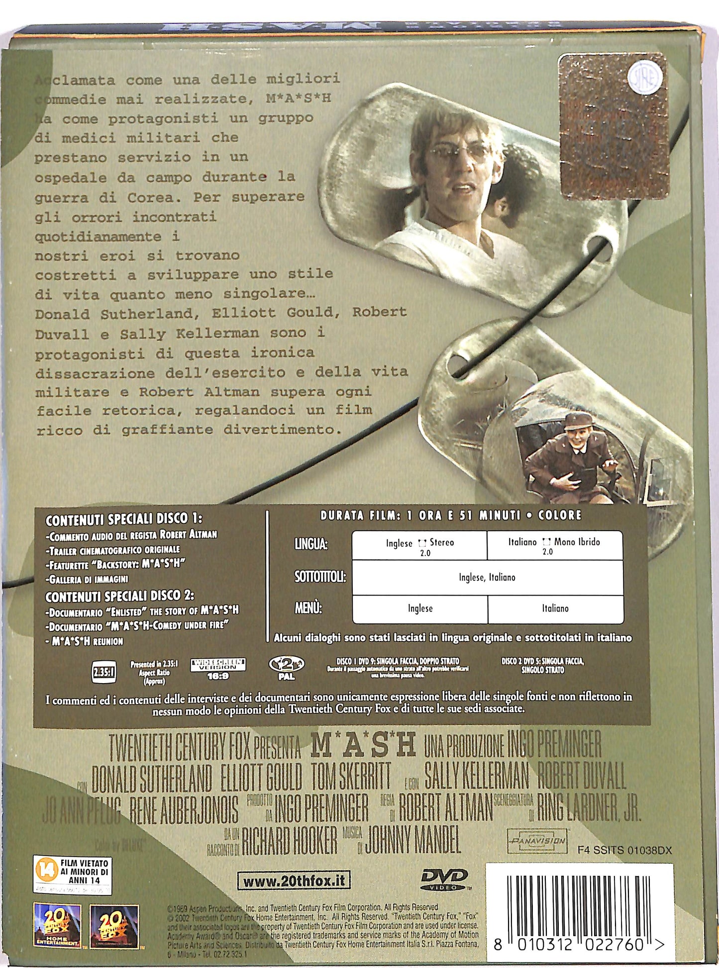 EBOND M A S H (2 dischi) EDIZIONE SPECIALE DIGIPACK DVD DB814758