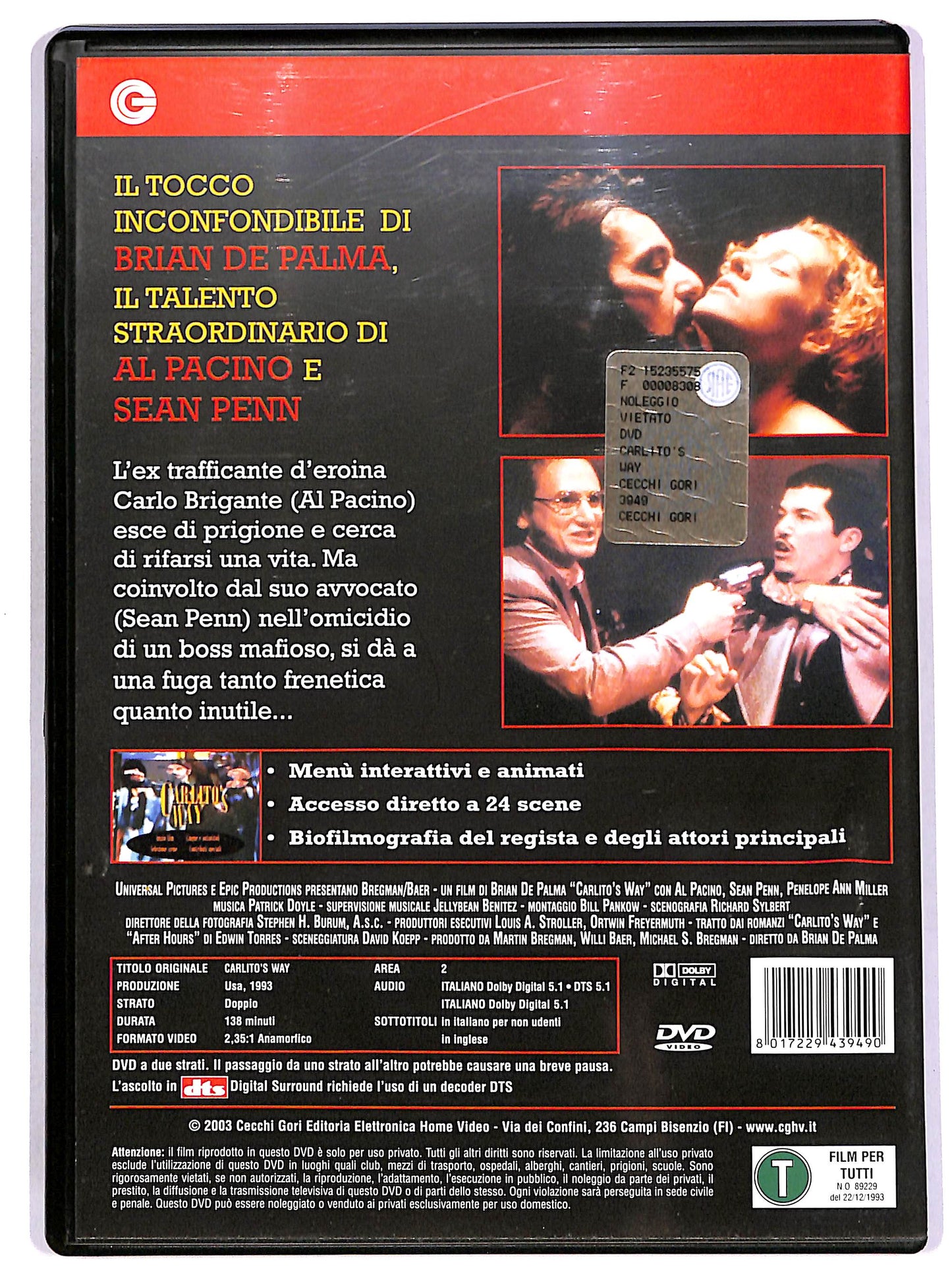 EBOND Carlito's Way DVD DB815418