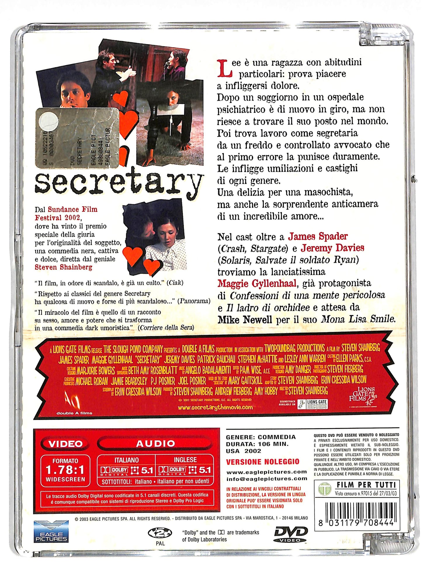 EBOND Secretary SJB NOLEGGIO DVD DB979452