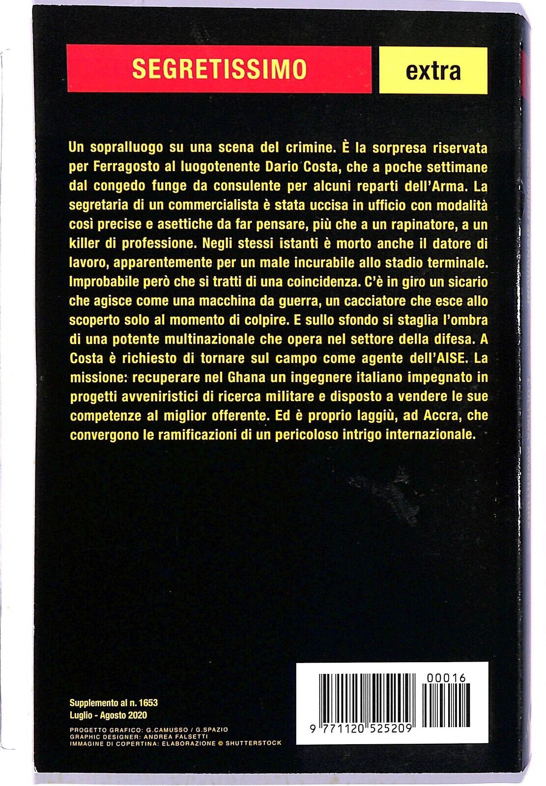 EBOND Segretissimo 16 Extra Costa L'ultima Avventura Libro LI003207