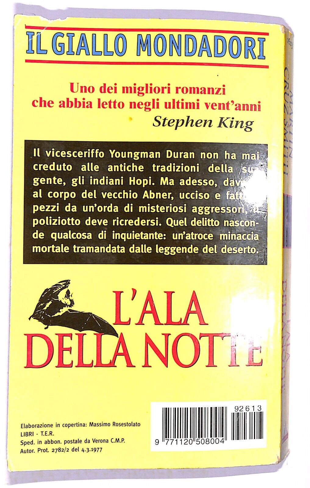 EBOND Il Giallo Mondadori L'ala Della Notte Libro LI003551