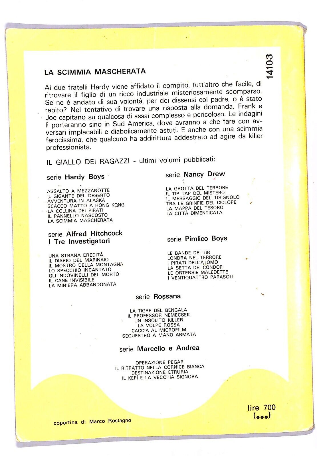 EBOND Il Giallo Dei Ragazzi La scimmia mascherata - Franklin W. Dixon Libro LI003811