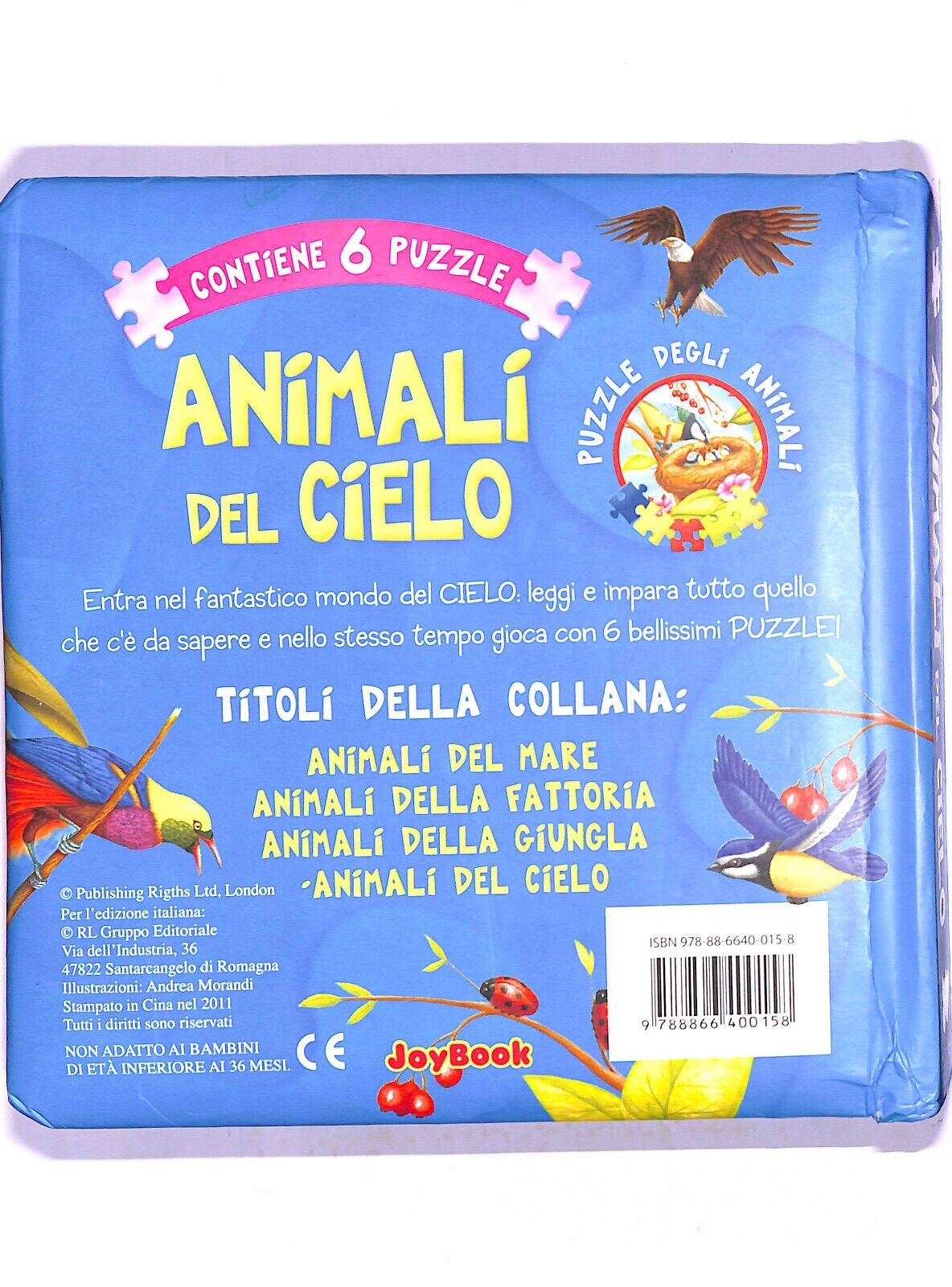 EBOND Animali Del Cielo Ediz Illustrata Libro LI003915