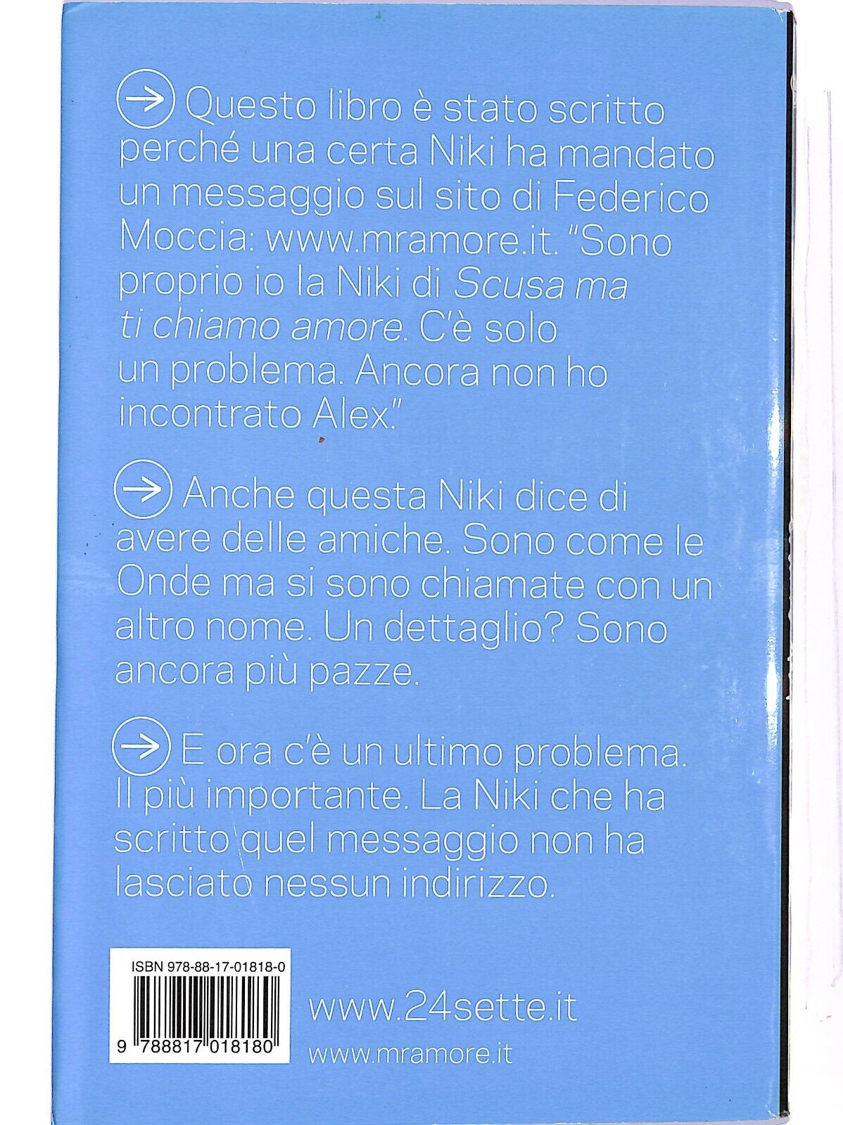 EBOND Cercasi Niki Disperatamente Federico Moccia Libro LI003962