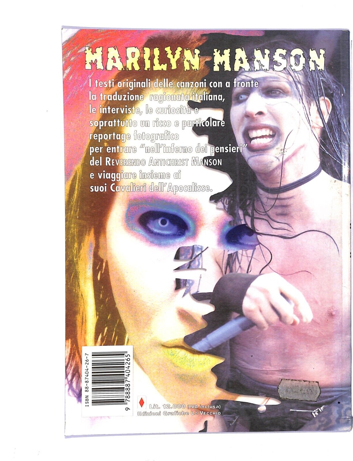 EBOND Marilyn Manson. Il Reverendo e Tra Noi Libro LI004251