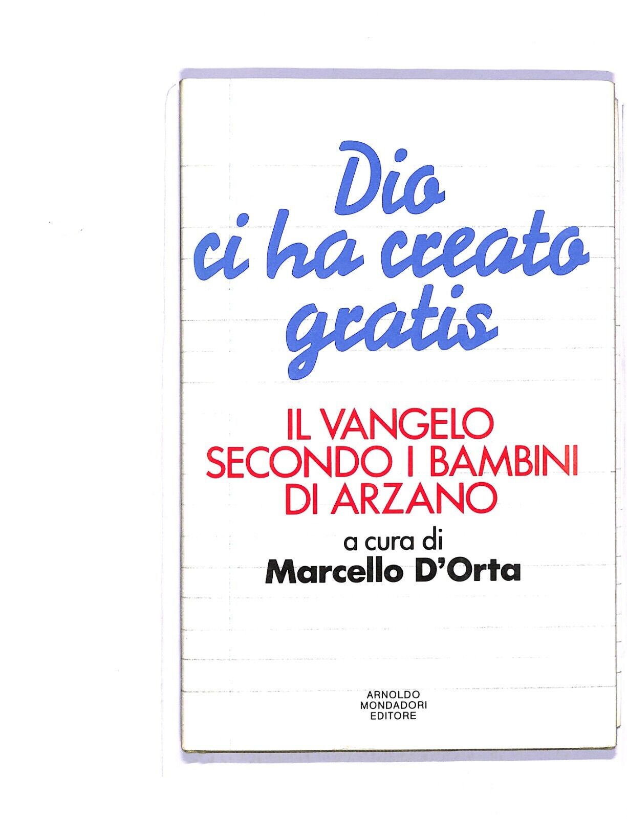 EBOND Dio Ci Ha Creato Gratis Libro LI004264
