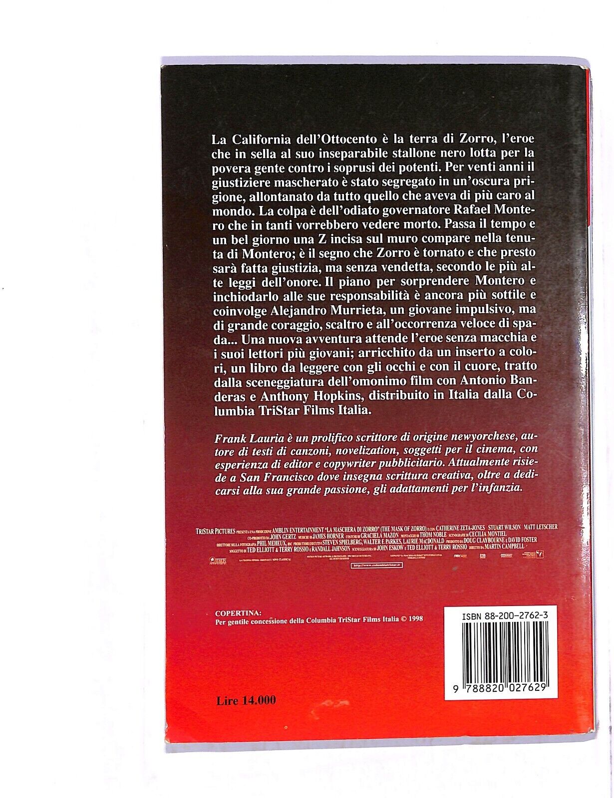 EBOND La Maschera Di Zorro Frank Lauria Libro LI005020