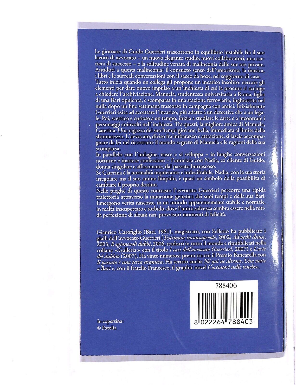 EBOND Gianrico Carofiglio Le Perfezioni Provvisorie Libro LI005024