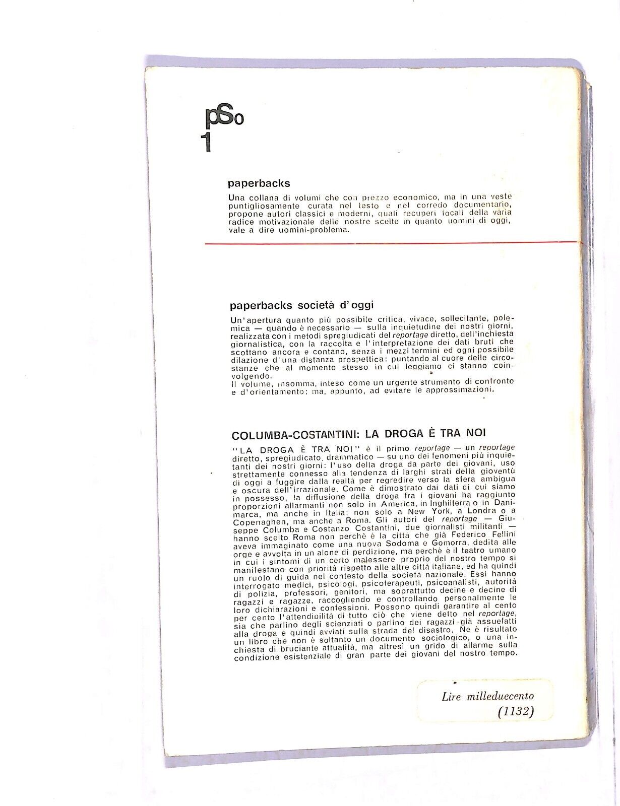 EBOND La Droga e Tra Noi Columba Costantini Libro LI005055
