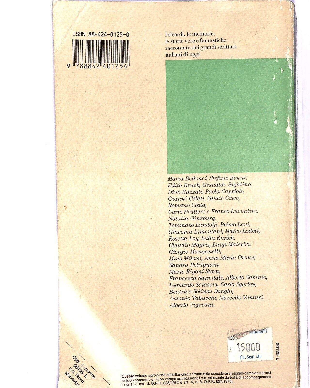 EBOND Oggi, Il Racconto Libro LI005206