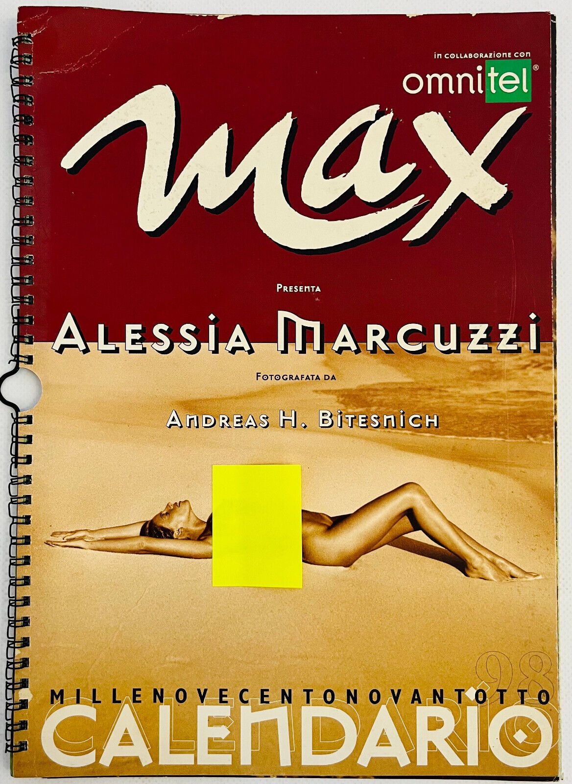 EBOND Calendario Max 1998 Alessia Marcuzzi Libro LI005362